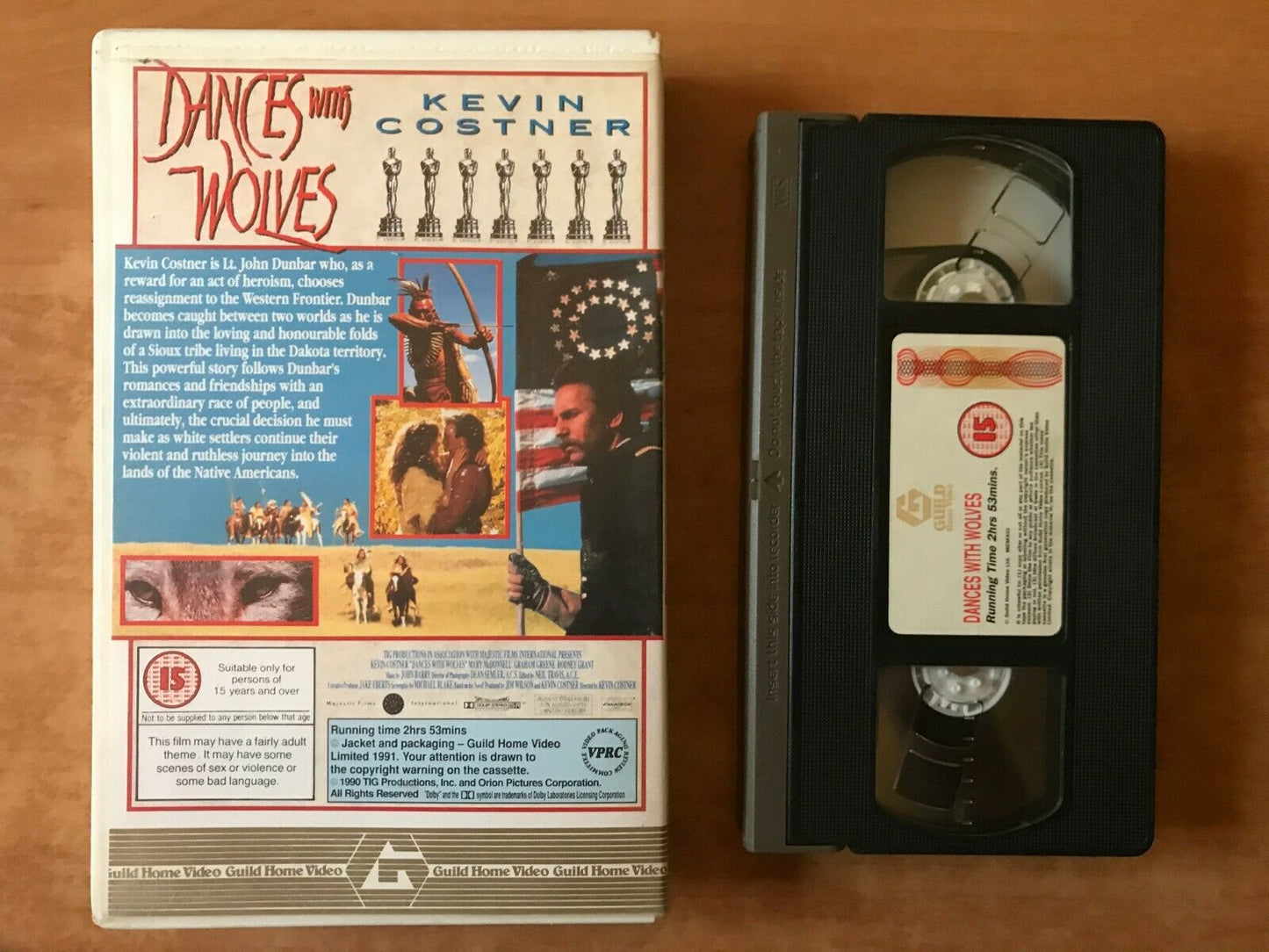 Dances With Wolves; [Michael Blake] Western (Big Box) Kevin Costner - Pal VHS-