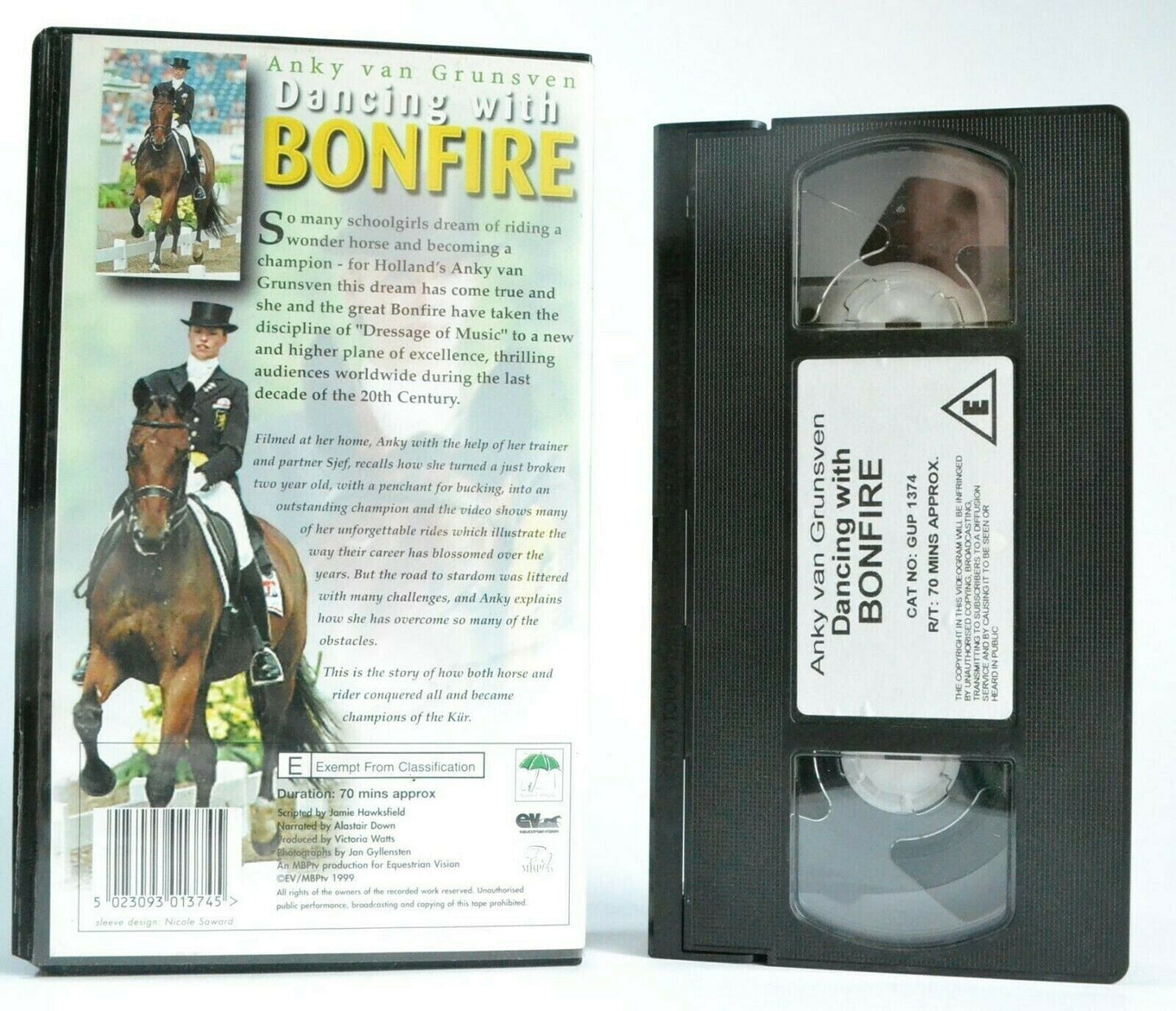 Dancing With Bonfire: By Anky Van Grunsven - Horse Riding Documentary - Pal VHS-