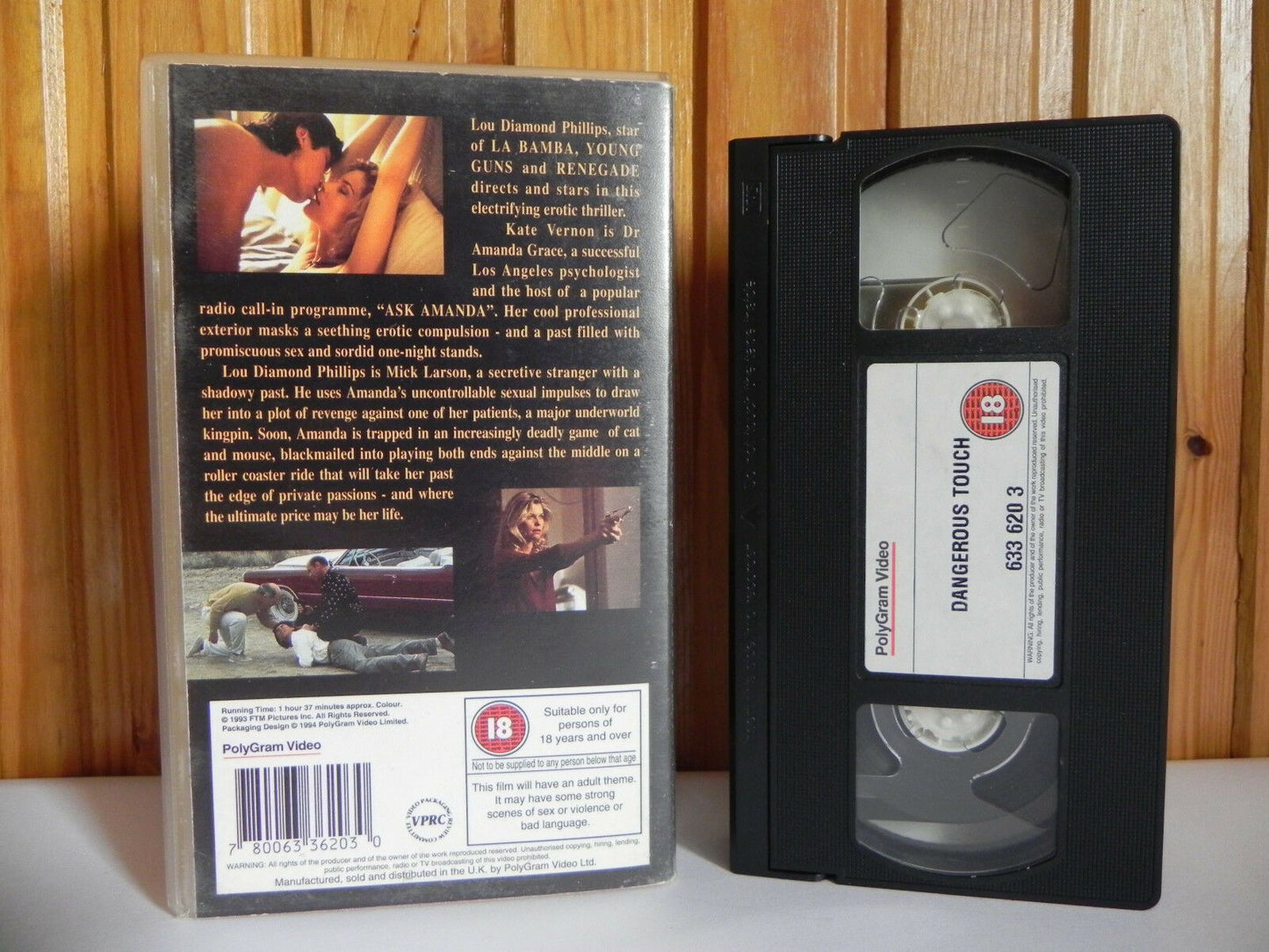 Dangerous Touch - PolyGram - Thriller - Lou Diamond Phillips - Kate Vernon - VHS-