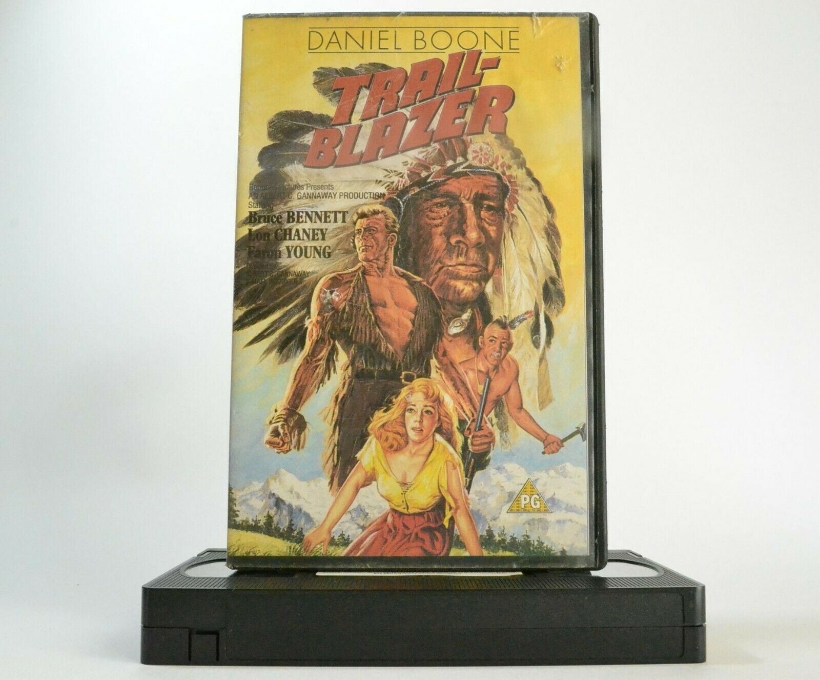 Daniel Boone Trial-Blazer (1956) - Western - Large Box - Lon Chaney Jr - Pal VHS-