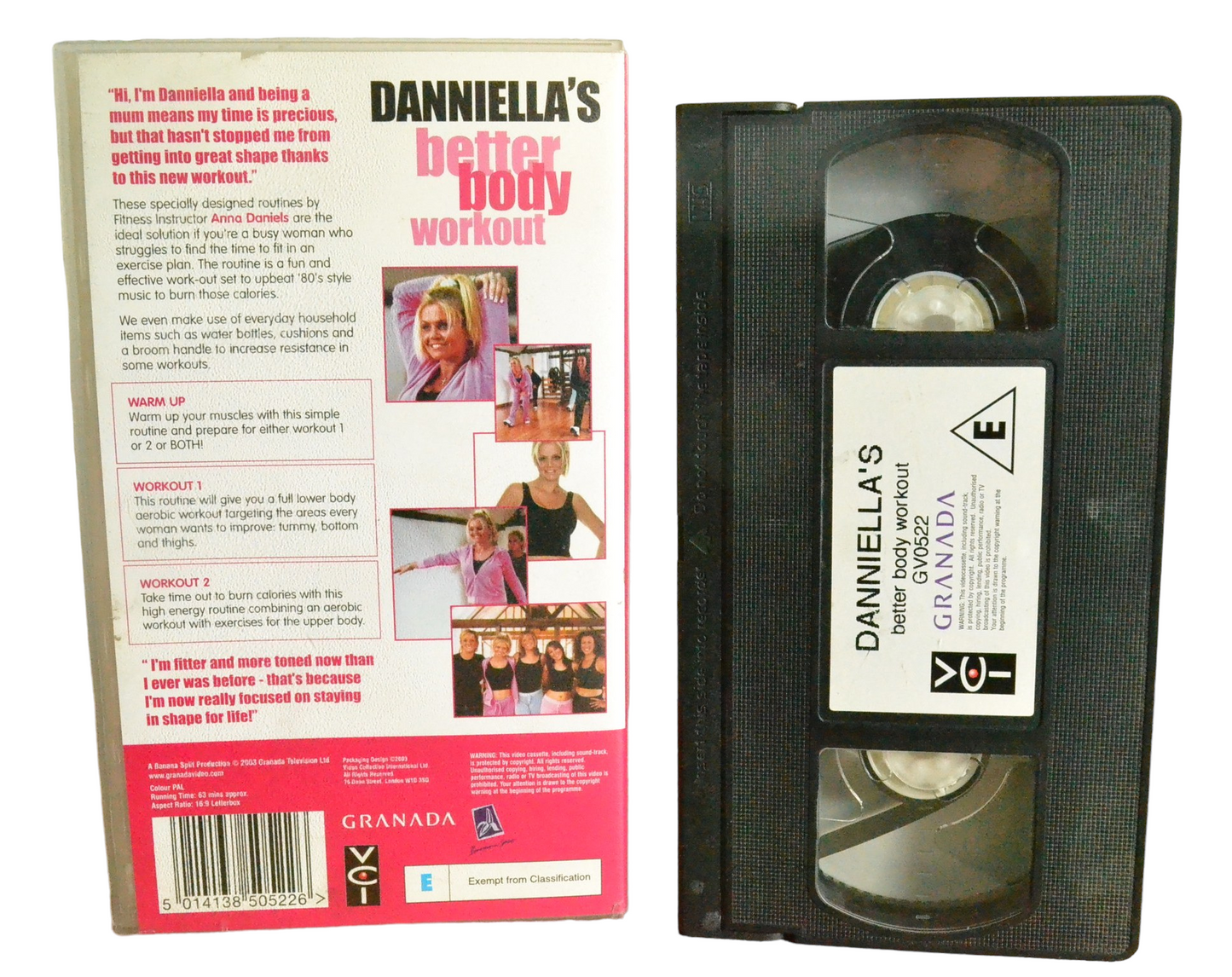 Danniella's : Better Body Workout - Danniella - Granada Video - GV0522 - Exercise - Pal - VHS-