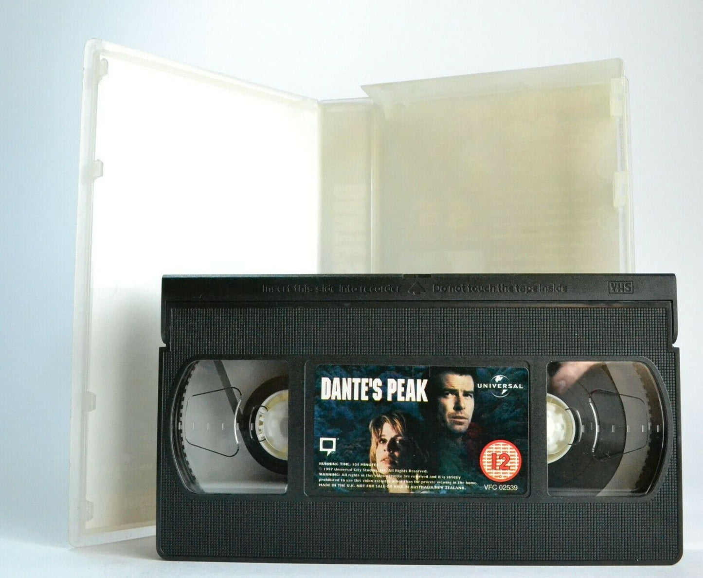 Dante's Peak (1997): Disatser Thriller - Pierce Brosnan/Linda Hamilton - Pal VHS-