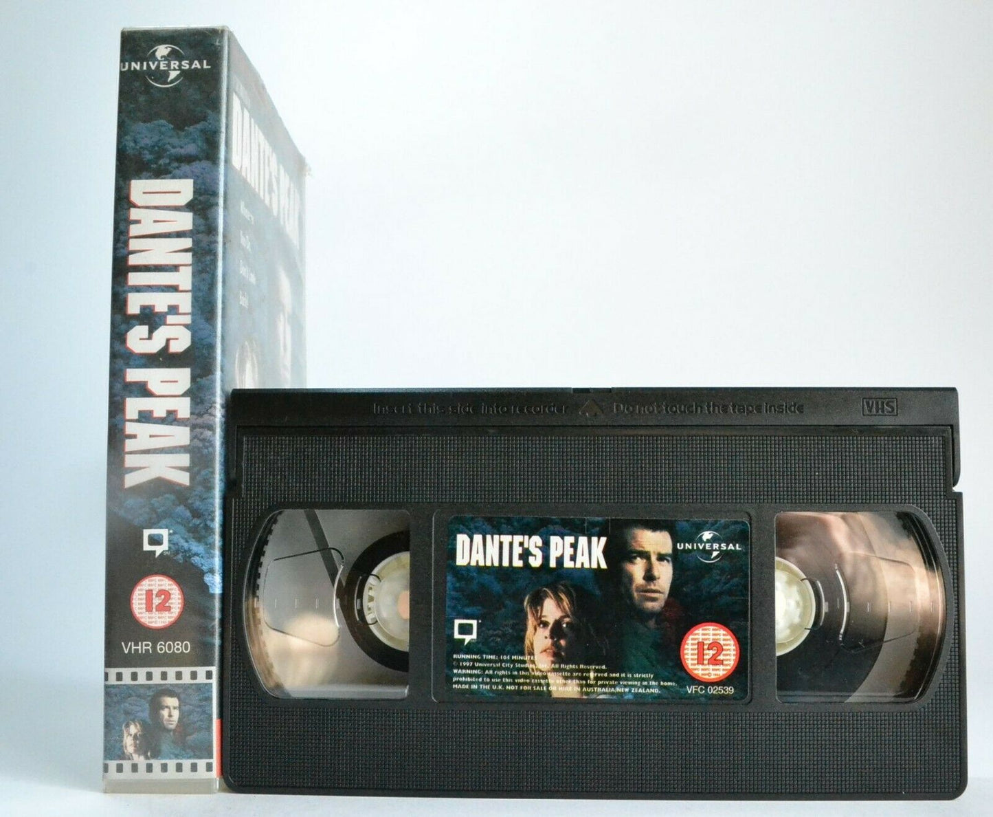 Dante's Peak (1997): Disatser Thriller - Pierce Brosnan/Linda Hamilton - Pal VHS-