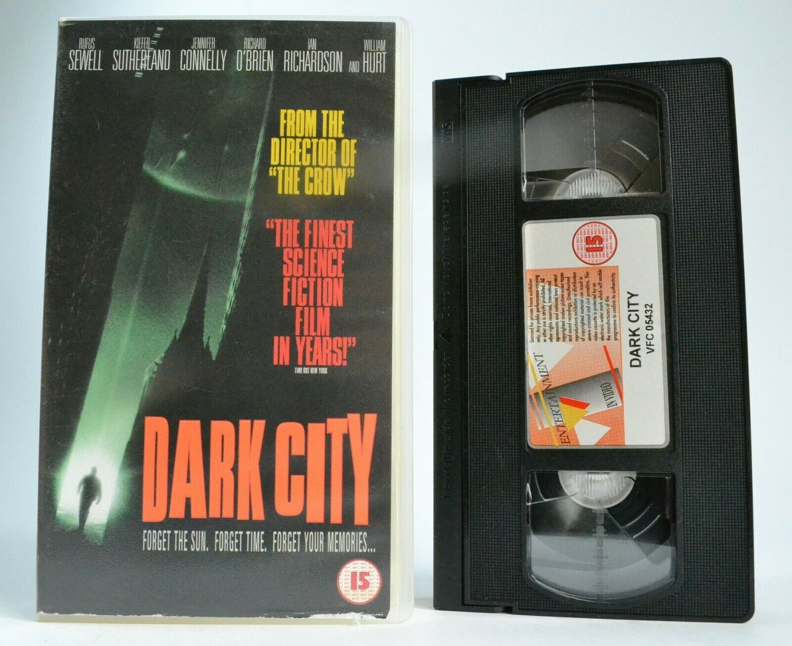 Dark City: Time Travel (Alternate Reality) Sci-Fi - Wide Screen - 1998 Hurt VHS-