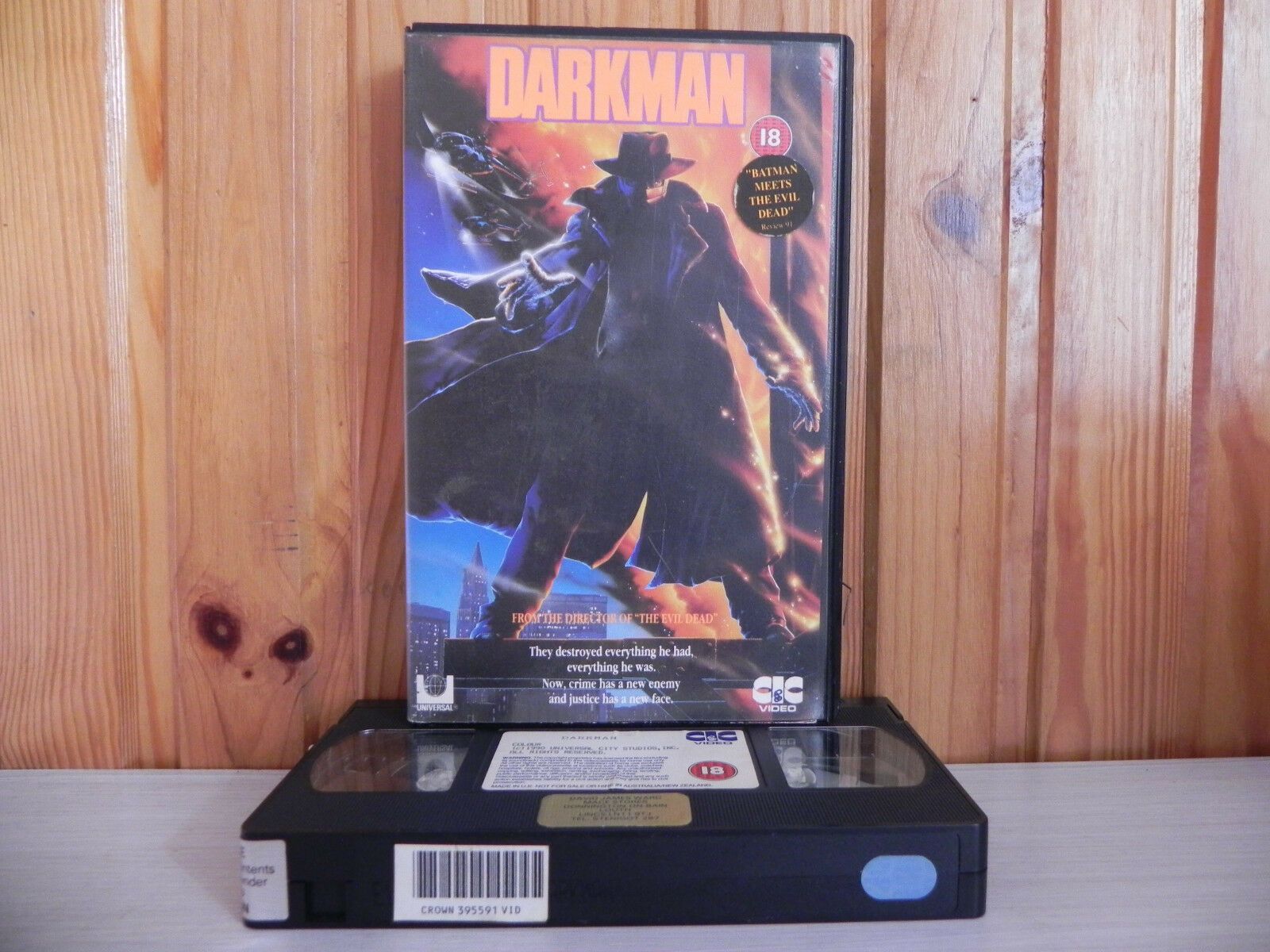 Darkman - Bio-Punk Superhero - Large Box [Rental]; Sam Raimi - Liam Neeson - VHS-