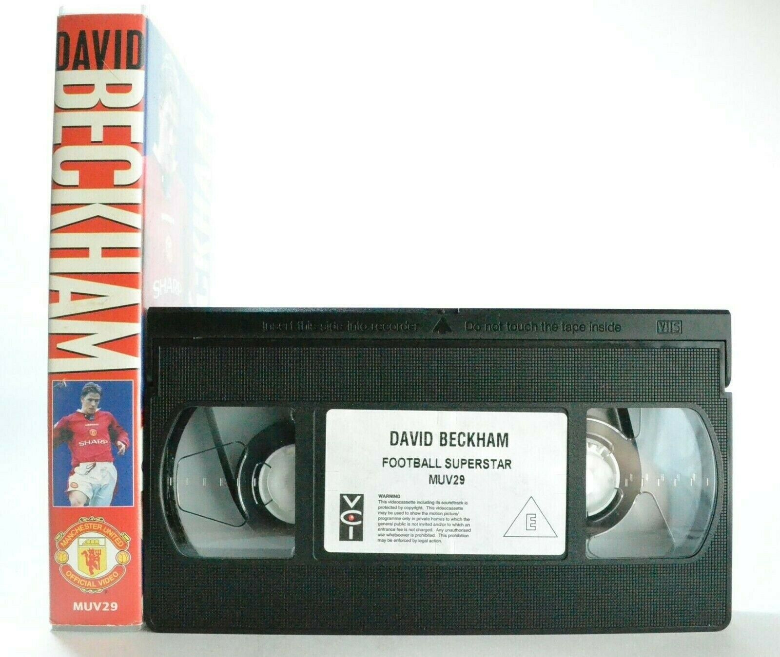 David Beckham: Football Superstar - Documentary - Poster Inside - Sports - VHS-