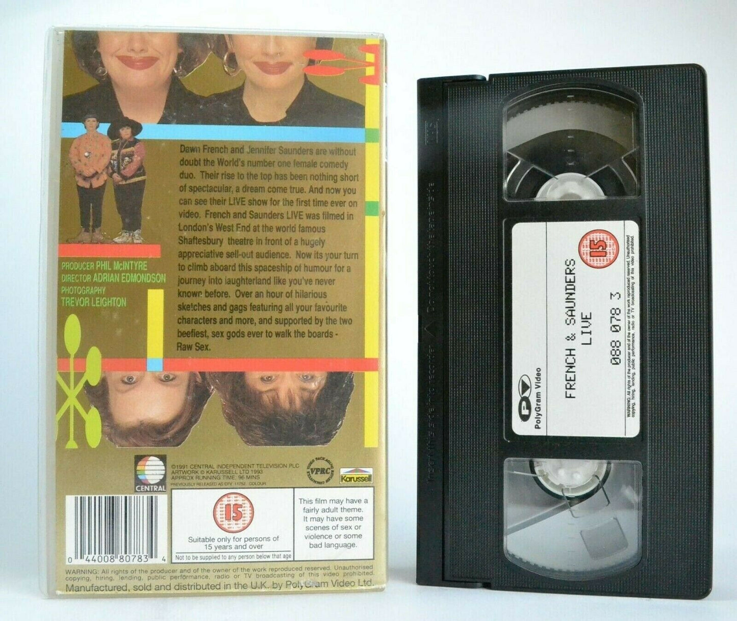 Dawn French And Jennifer Saunders: Live - West End/London - Female Comedy - VHS-