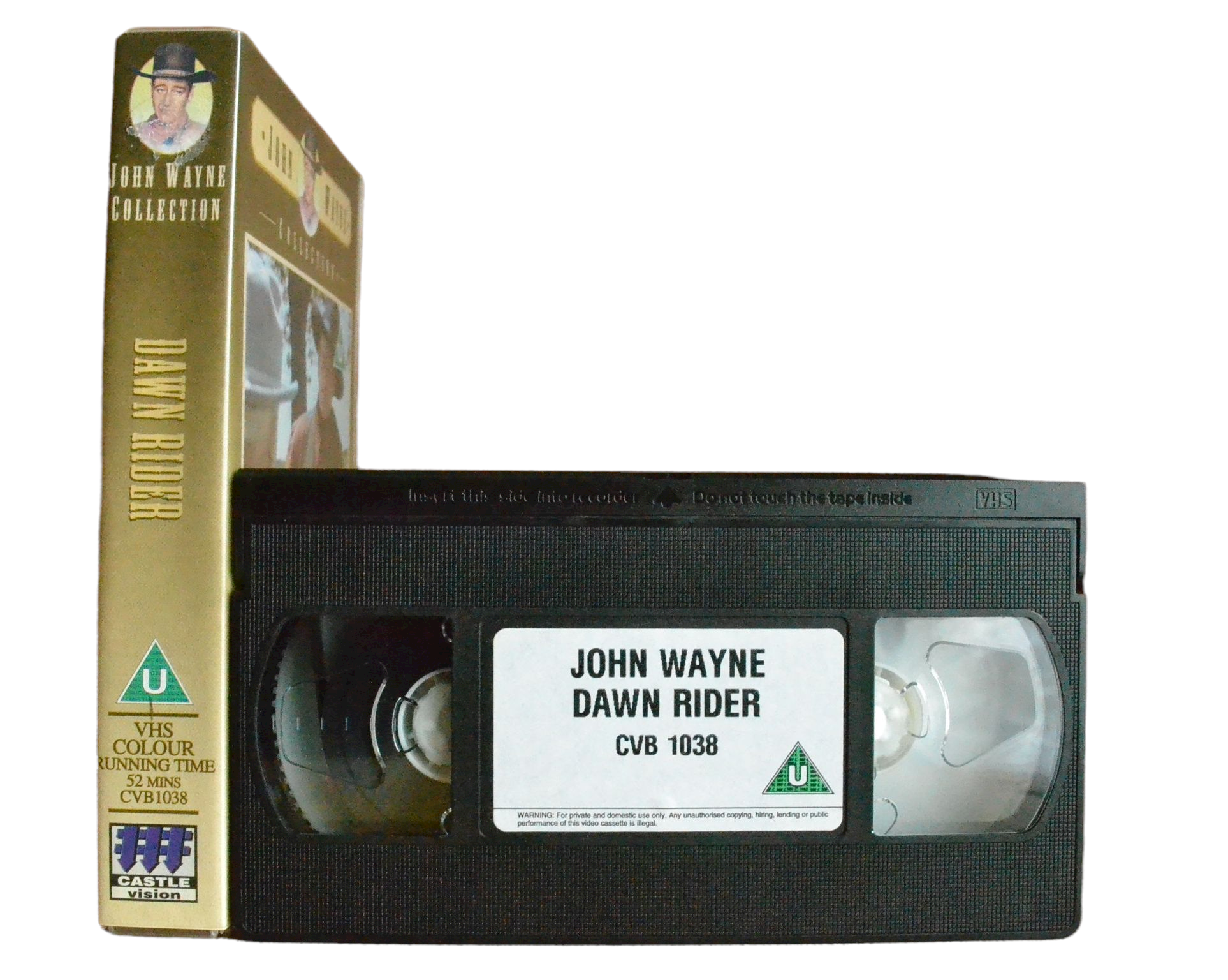 Dawn Rider - John Wayne - Castle Vision - Vintage - Pal VHS-