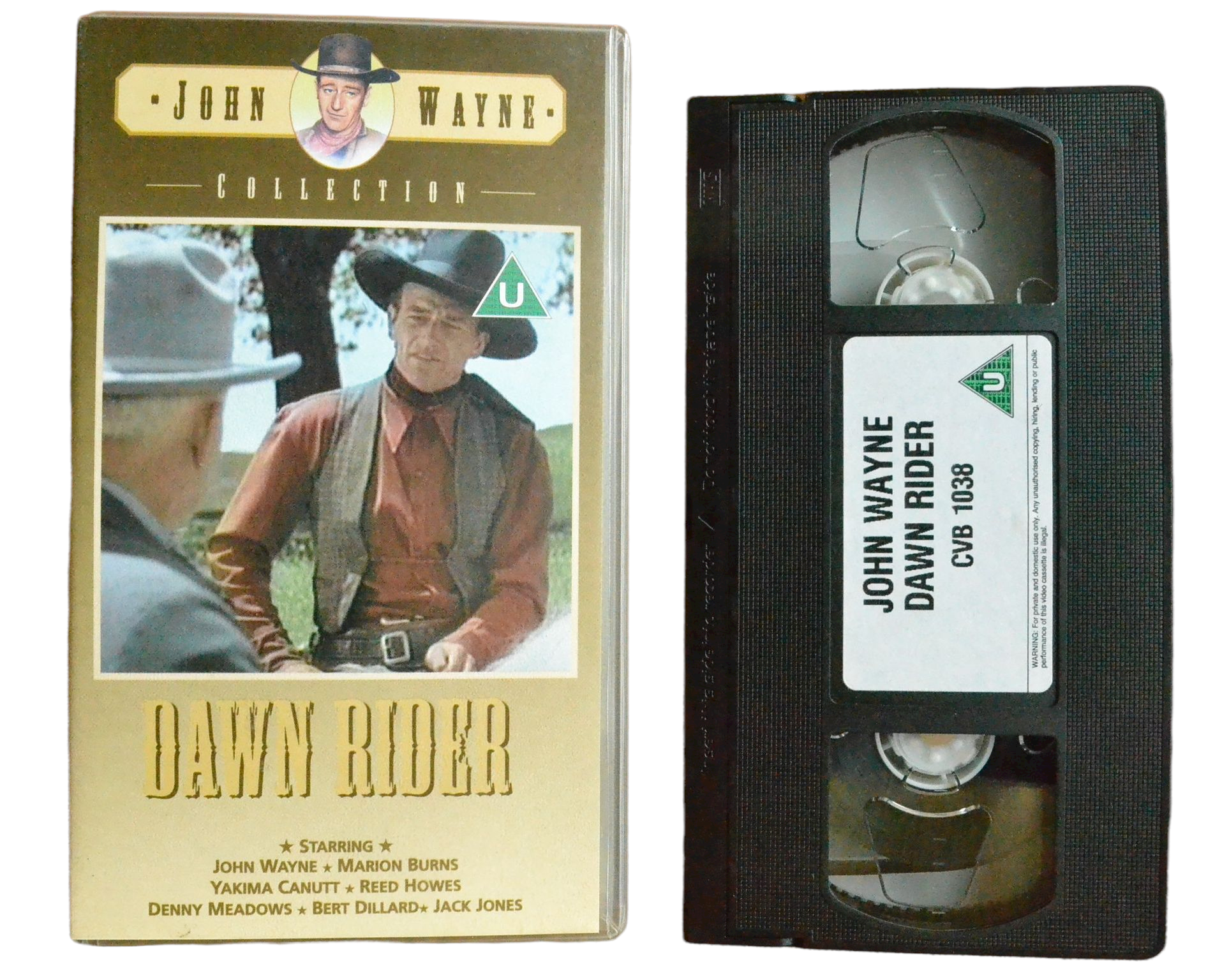 Dawn Rider - John Wayne - Castle Vision - Vintage - Pal VHS-