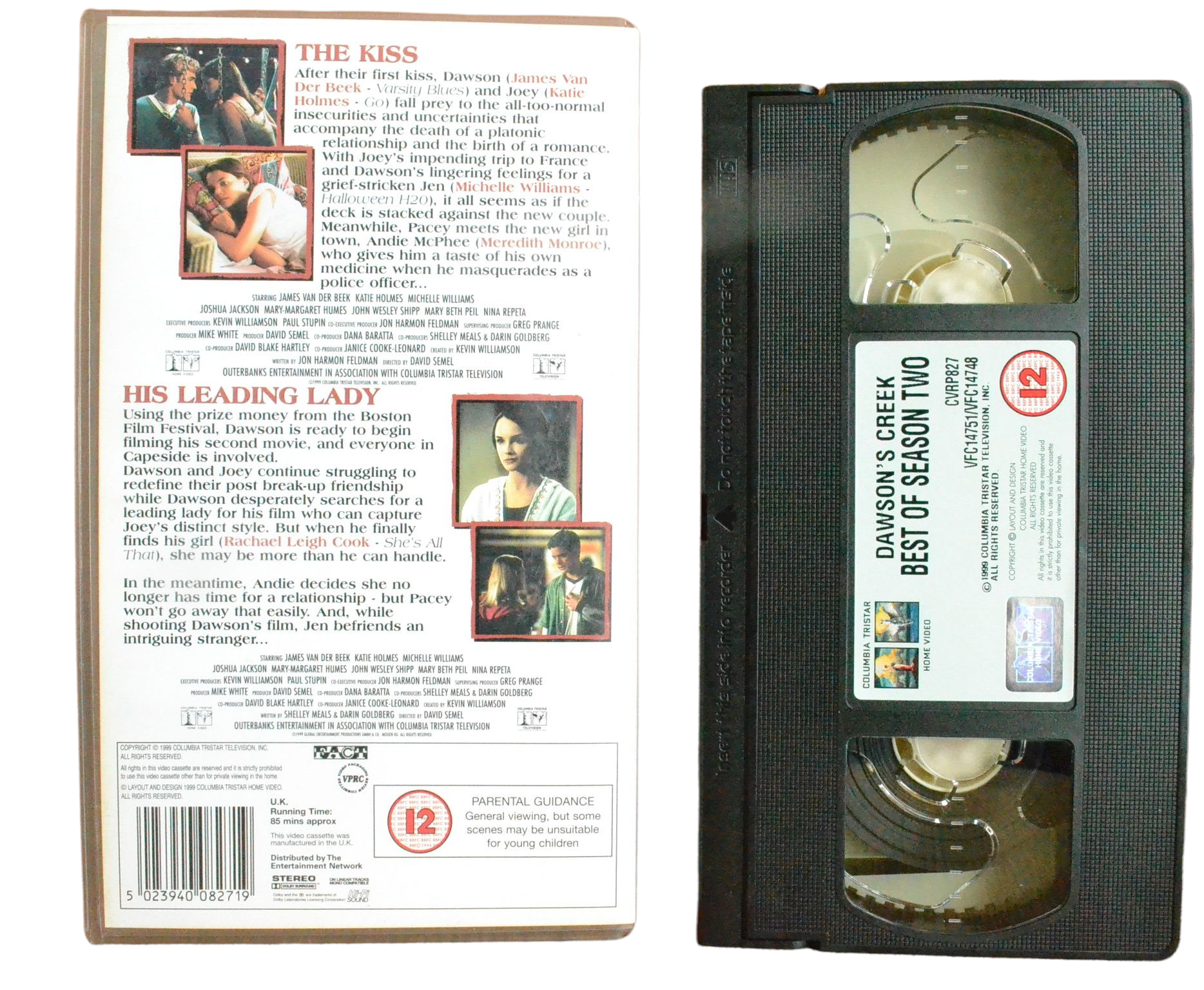 Dawson's Creek: Best Of Season Two - James Van Der Beek - Columbia Tristar Home Video - Vintage - Pal VHS-