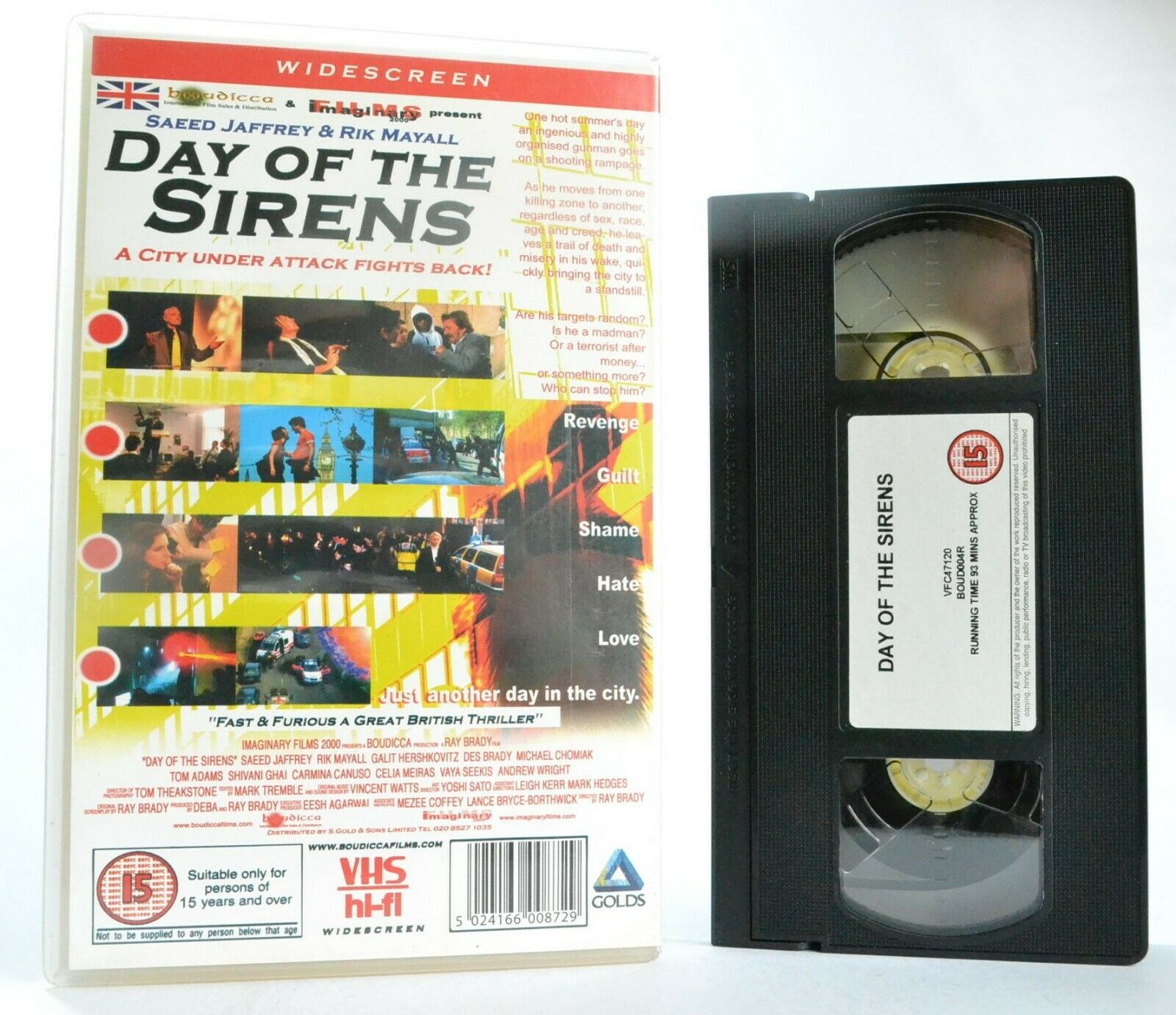 Day Of The Sirens: Widescreen Edition - British Thriller - Large Box - Pal VHS-