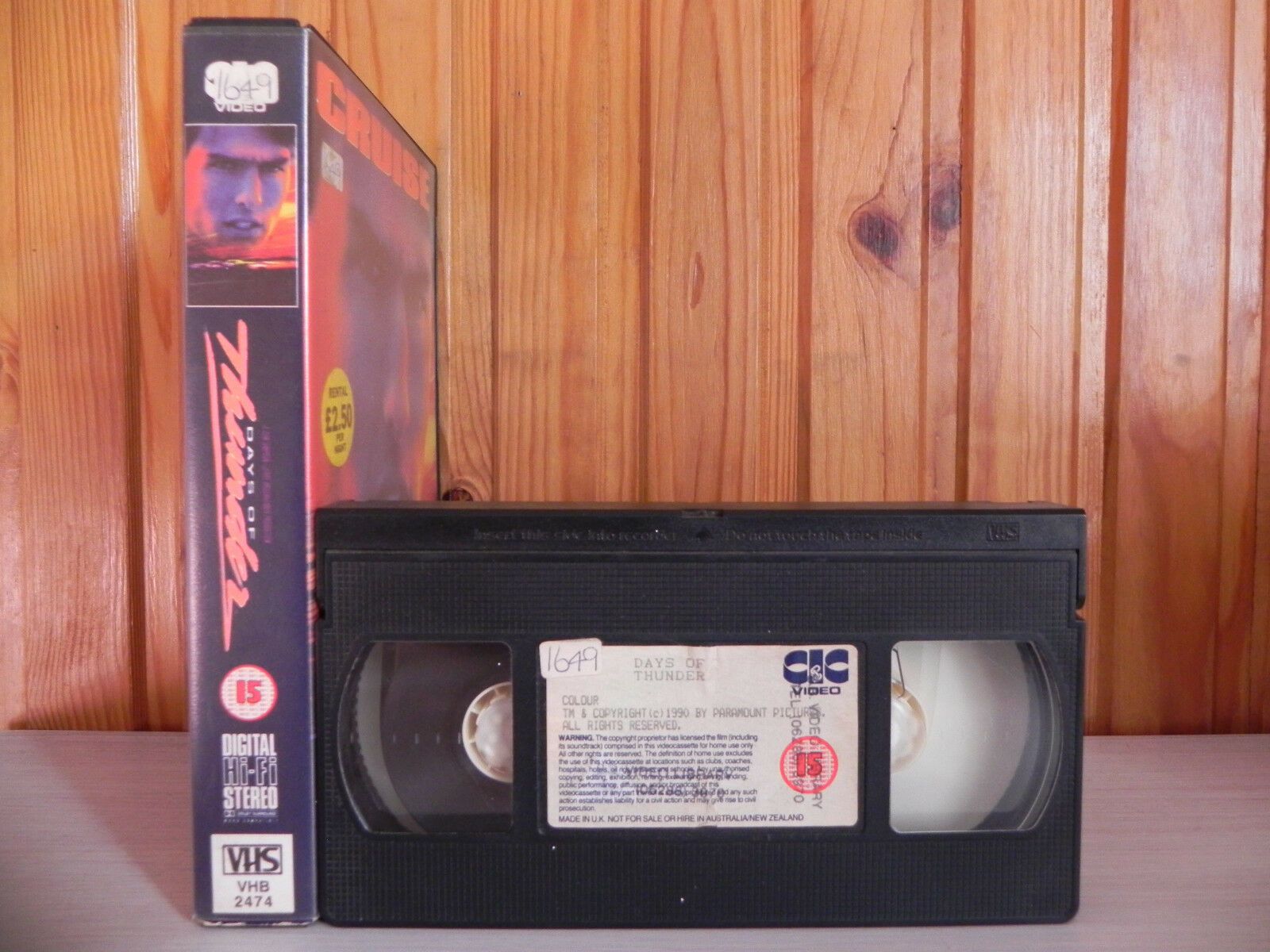 Days Of Thunder - Original 1990 - CIC Video - Tom Cruise - Car Race Action - VHS-