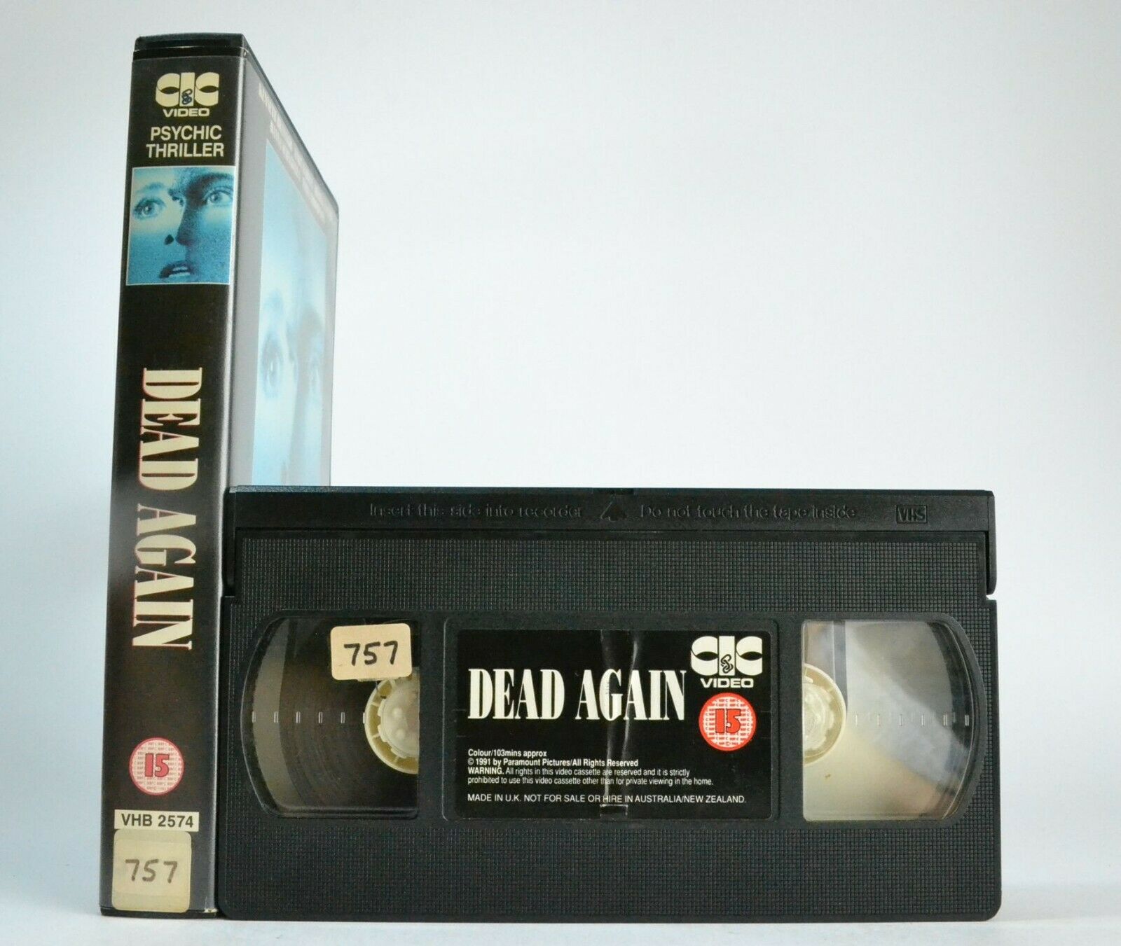 Dead Again (1991) - Romantic Thriller - Emma Thompson - Robin Williams - Pal VHS-