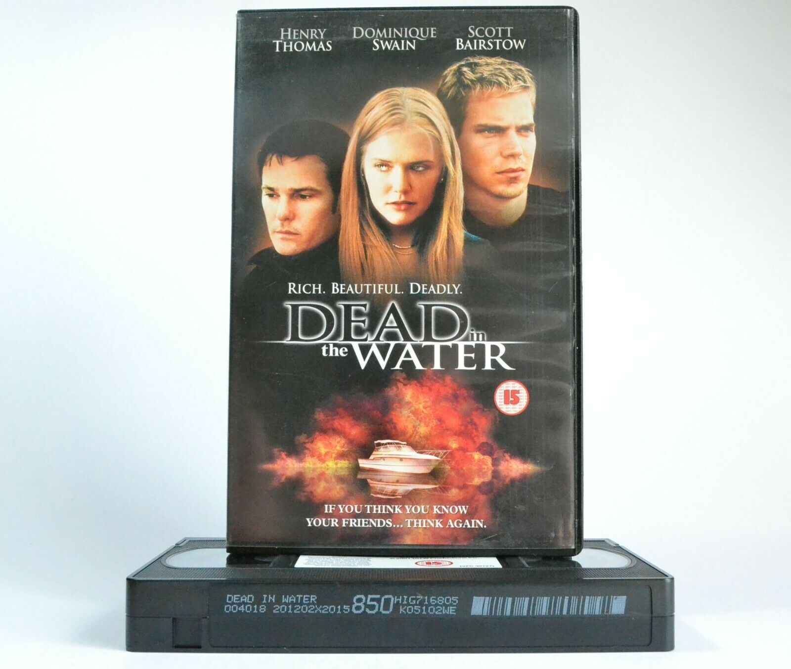 Dead In The Water (2002) - Crime Thriller - Large Box - Henry Thomas - Pal VHS-