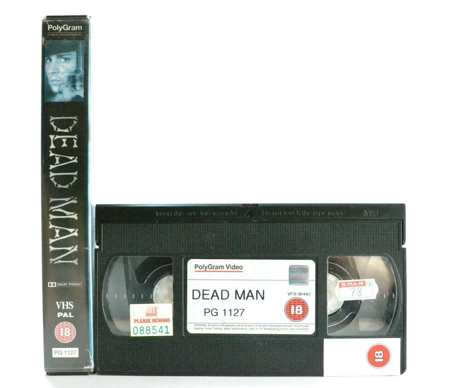 Dead Man: J.Jarmusch - Adventure - Johnny Depp - Large Box - Ex-Rental - Pal VHS-