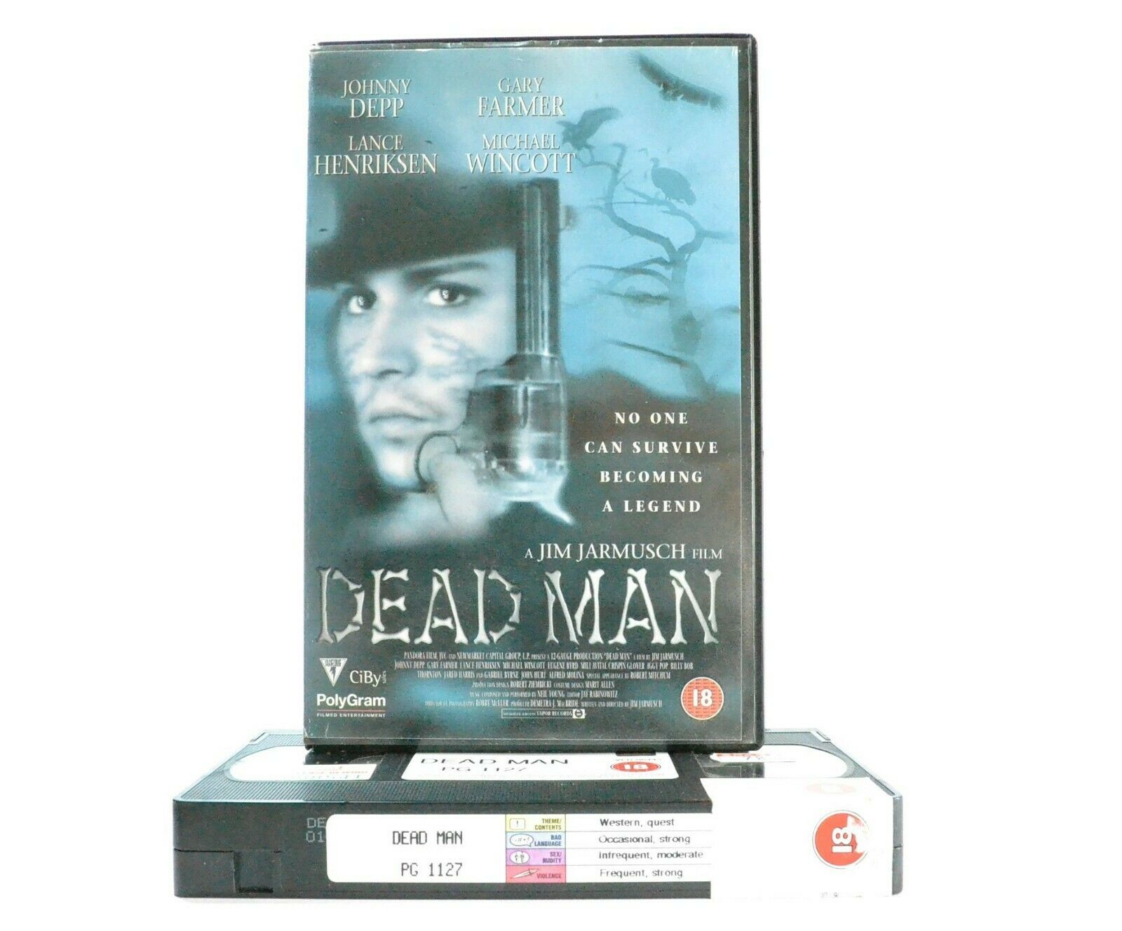 Dead Man: J.Jarmusch - Adventure - Johnny Depp - Large Box - Ex-Rental - Pal VHS-