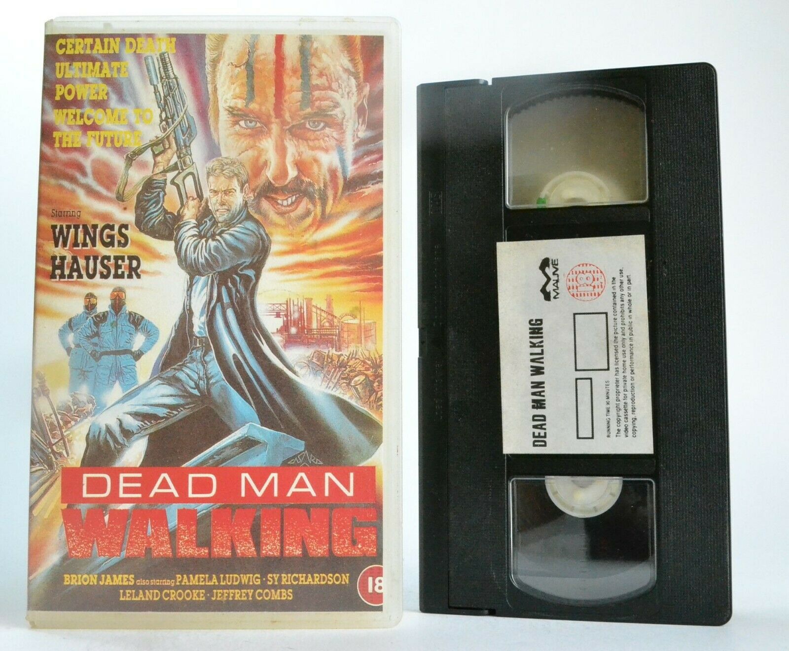 Dead Man Walking (1987) - Sci-Fi Thriller - [Mauve Video] Wing Hauser - Pal VHS-