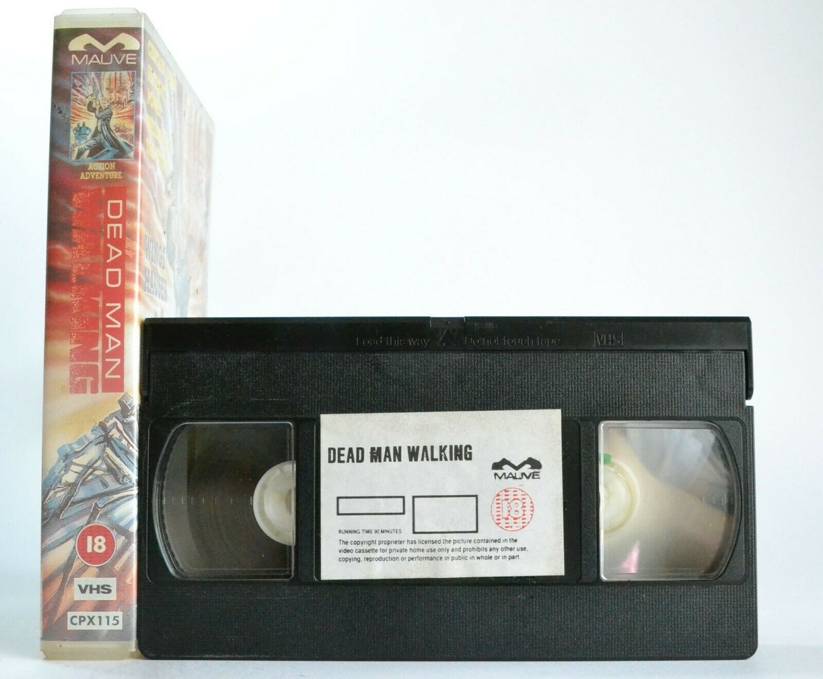 Dead Man Walking (1987) - Sci-Fi Thriller - [Mauve Video] Wing Hauser - Pal VHS-