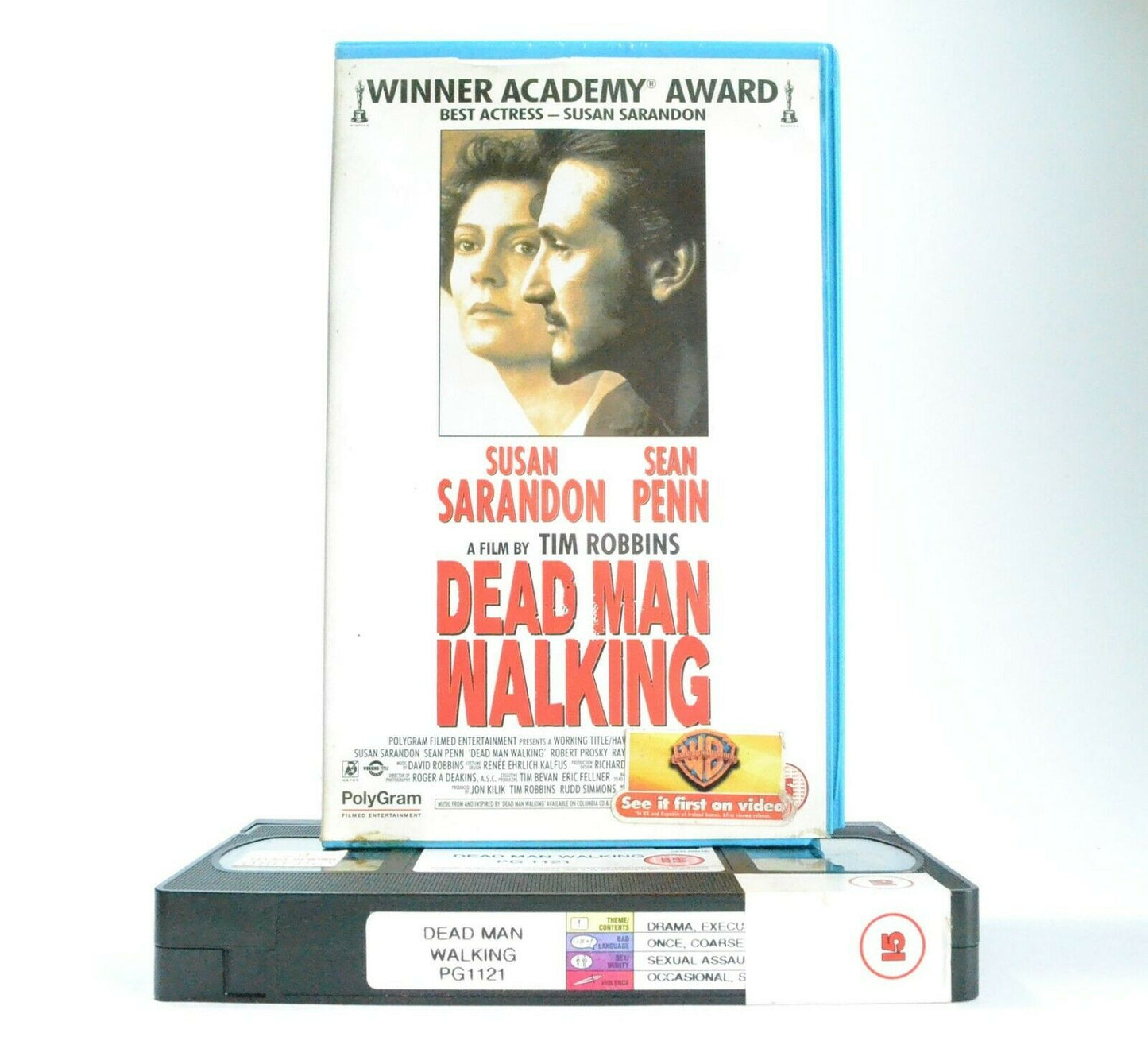 Dead Man Walking: Film By T.Robbins - Drama (1995) - S.Sarandon/S.Penn - Pal VHS-