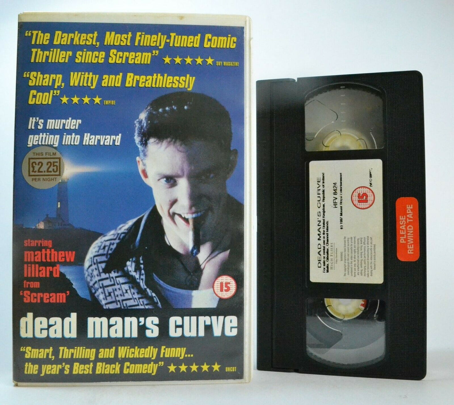 Dead Man's Curve: Black Comedy/Thriller - Large Box - Matthew Lillard - Pal VHS-