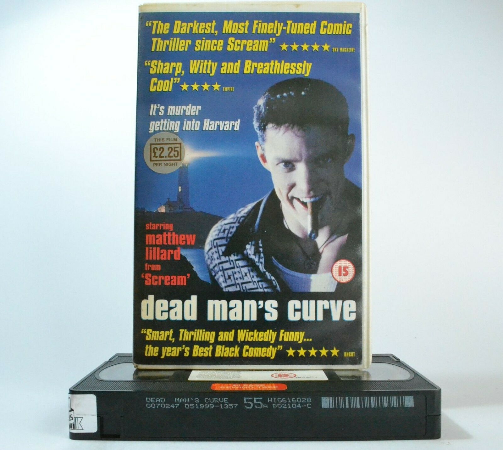 Dead Man's Curve: Black Comedy/Thriller - Large Box - Matthew Lillard - Pal VHS-