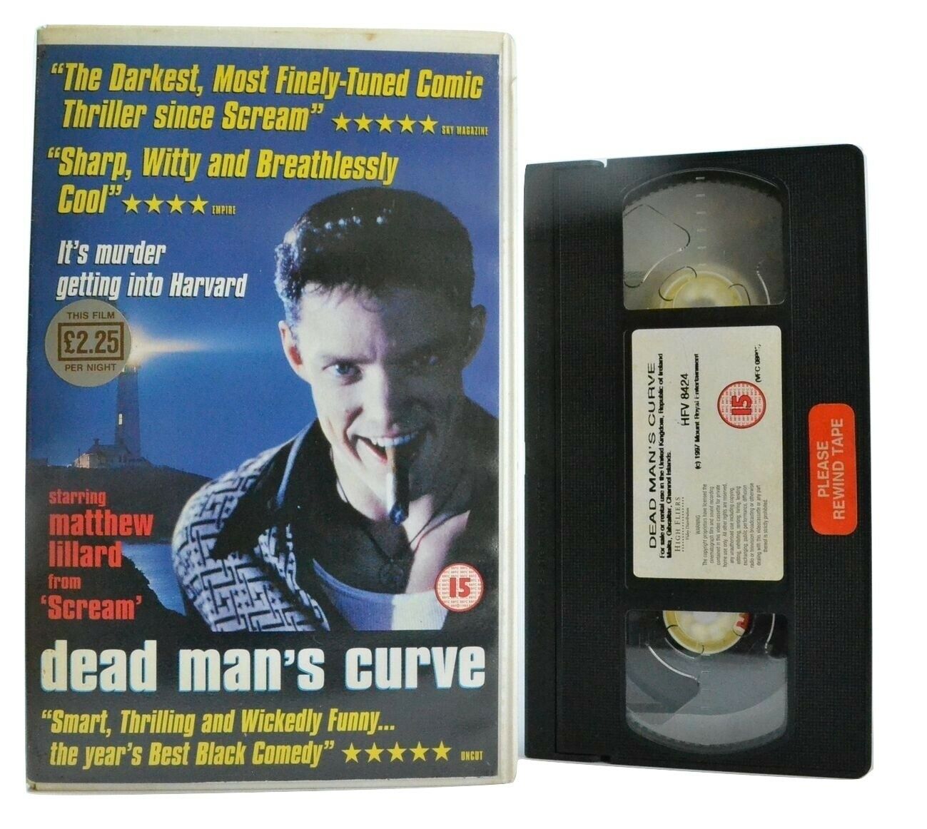 Dead Man's Curve: Black Comedy/Thriller - Large Box - Matthew Lillard - Pal VHS-