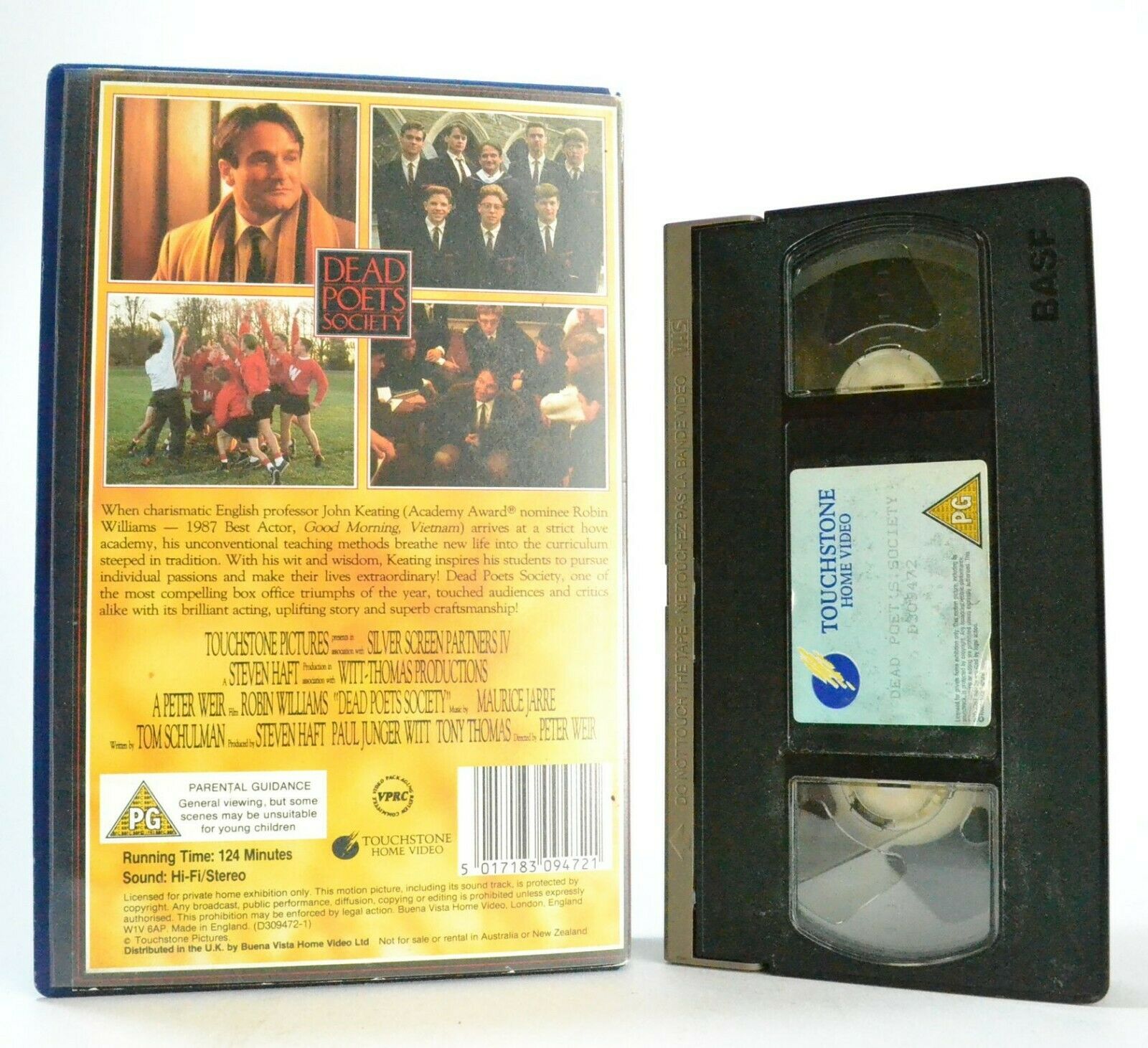 Dead Poets Society: A Peter Weir Film - Drama - Large Box - Robin Williams - VHS-