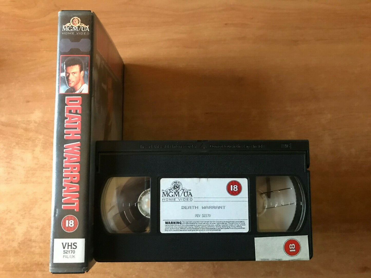 Death Warrant (1990): Prison Action [Large Box] Jean-Claude Van Damme - Pal VHS-