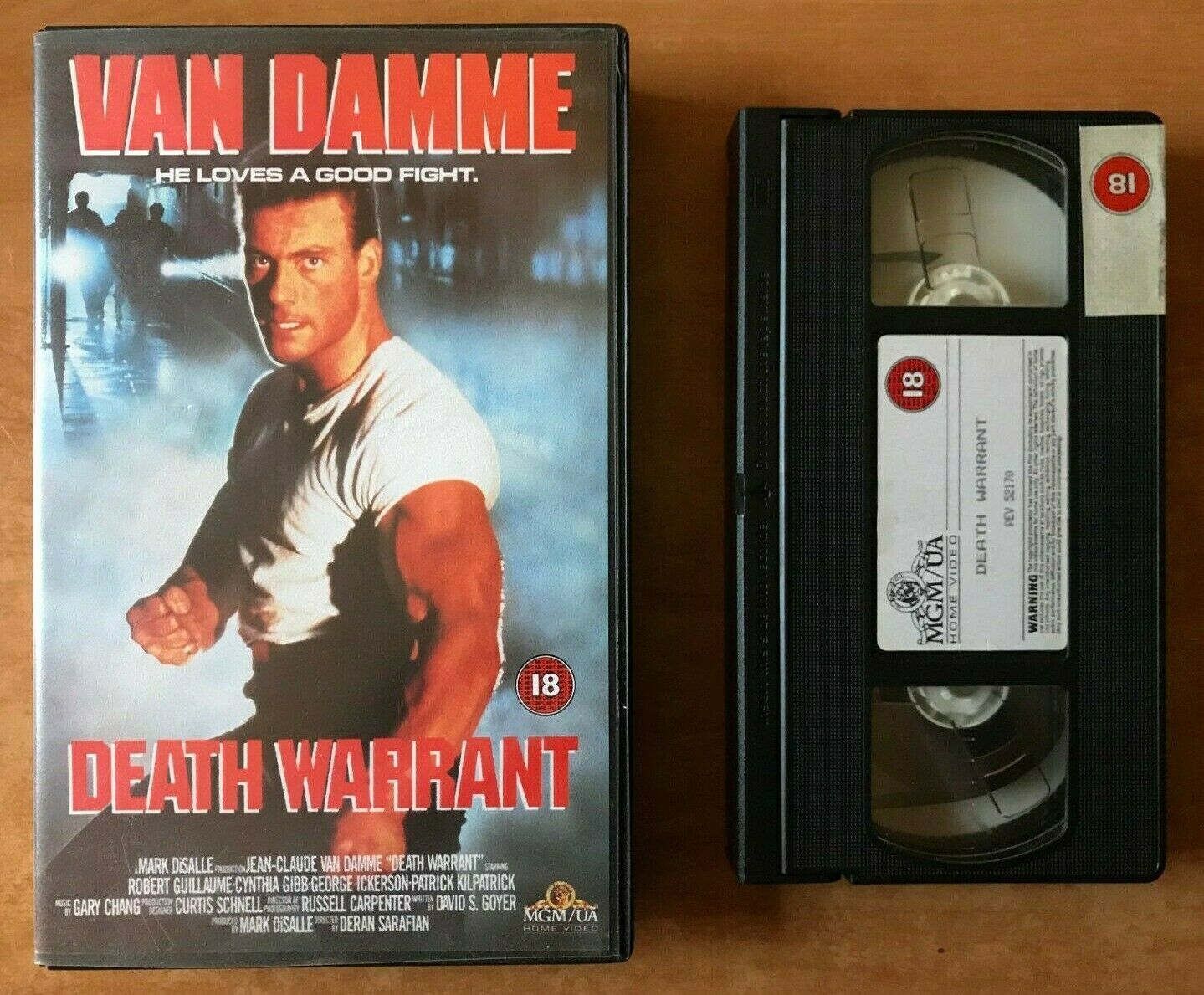 Death Warrant (1990): Prison Action [Large Box] Jean-Claude Van Damme - Pal VHS-