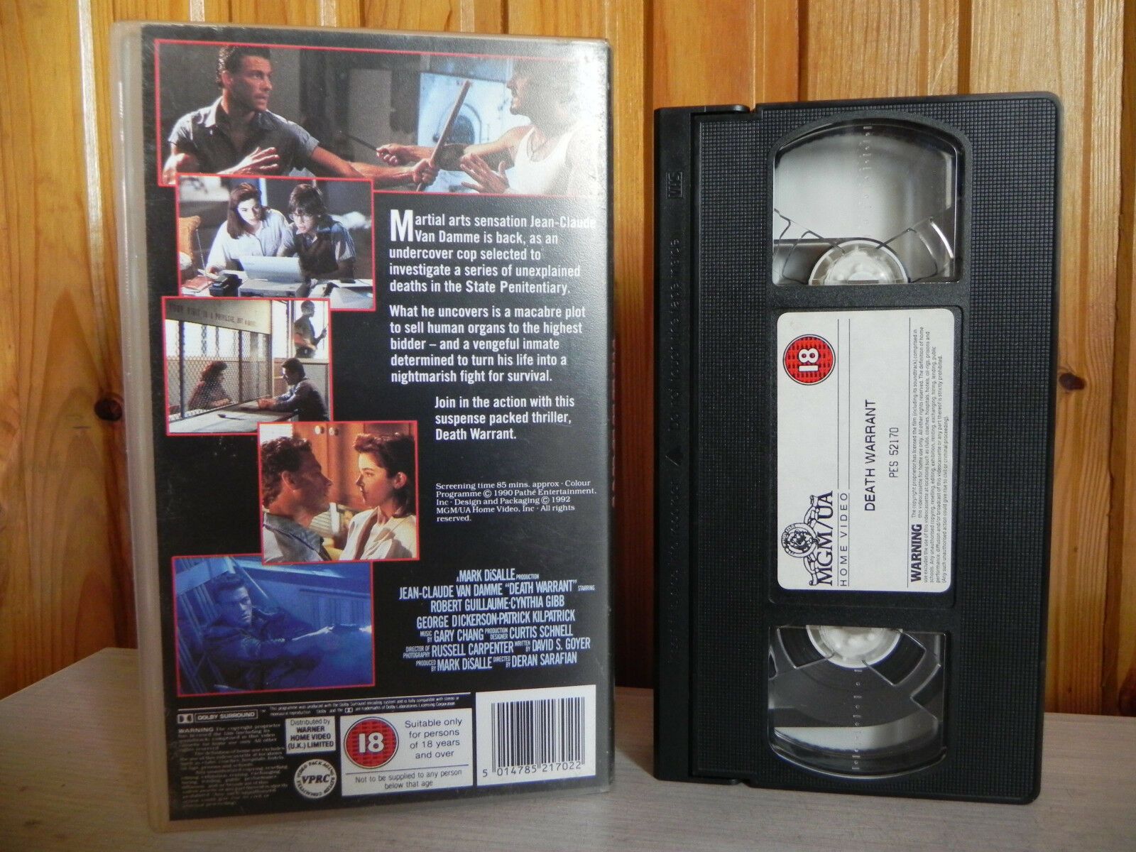 Death Warrant - MGM/UA - Jean-Claude Van Damme - Kick Boxing Mastery - Pal VHS-