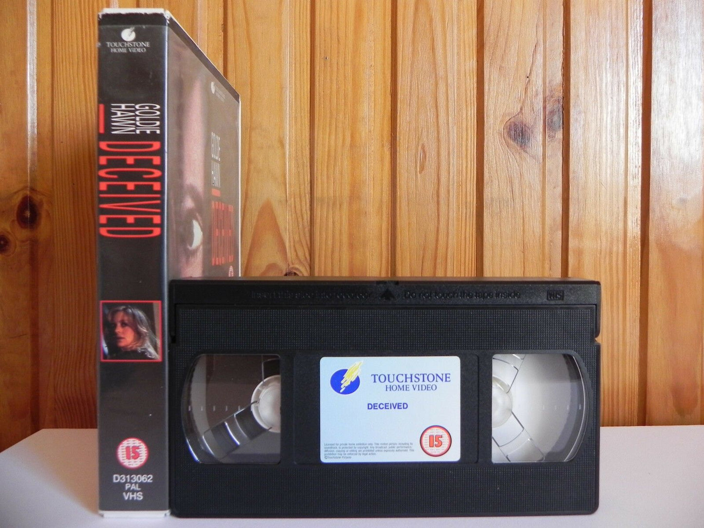 Deceived - Touchstone - Thriller - Sample - Goldie Hawn - Large Box - Pal VHS-