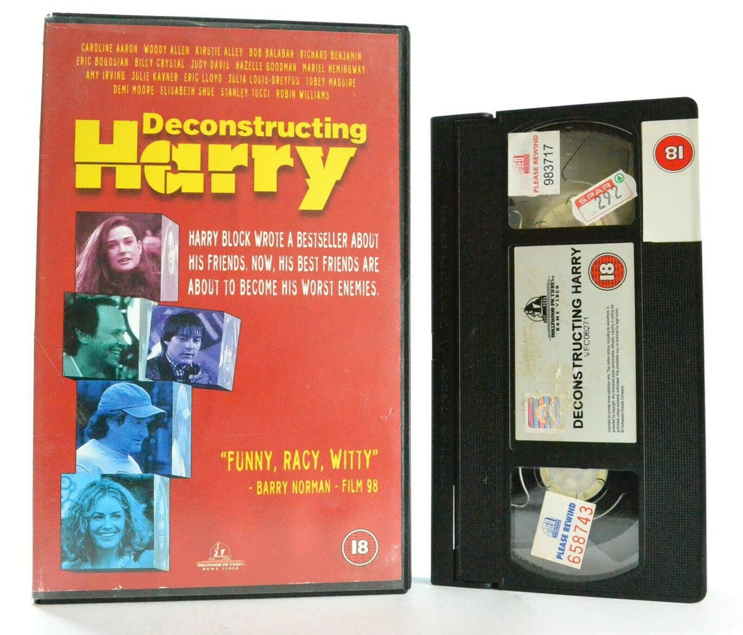 Deconstructing Harry: Woody Allen Film - Comedy - Large Box - Demi Moore - VHS-