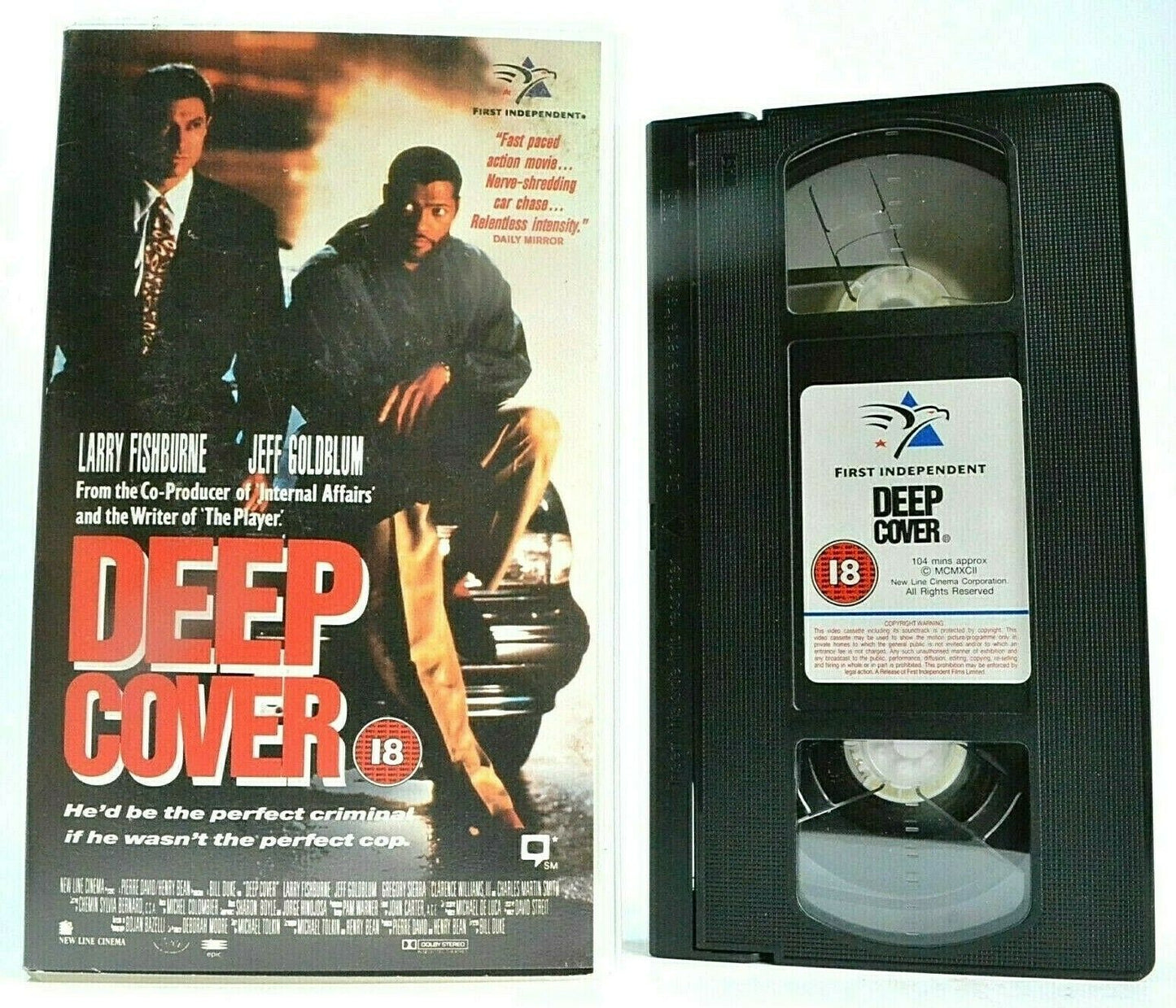 Deep Cover (1992) - Action Thriller - Laurence Fishburne / Jeff Goldblun - VHS-