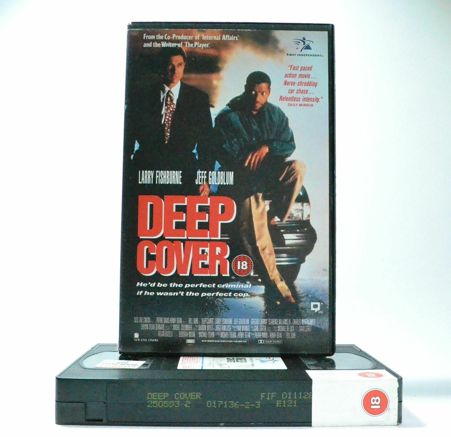 Deep Cover: L.Fishburne/J.Goldblum - Large Box - Crime Thriller (1992) - Pal VHS-