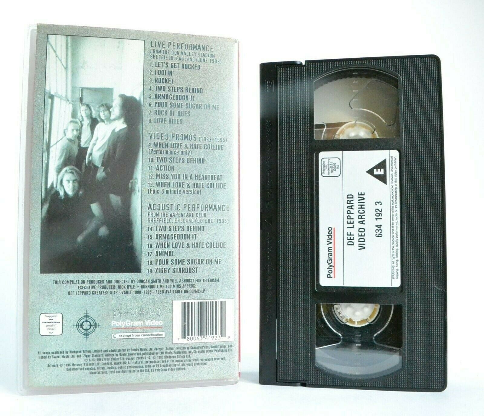 Def Leppard: Video Archive (1993-1995) - Live Performances - Music - Pal VHS-