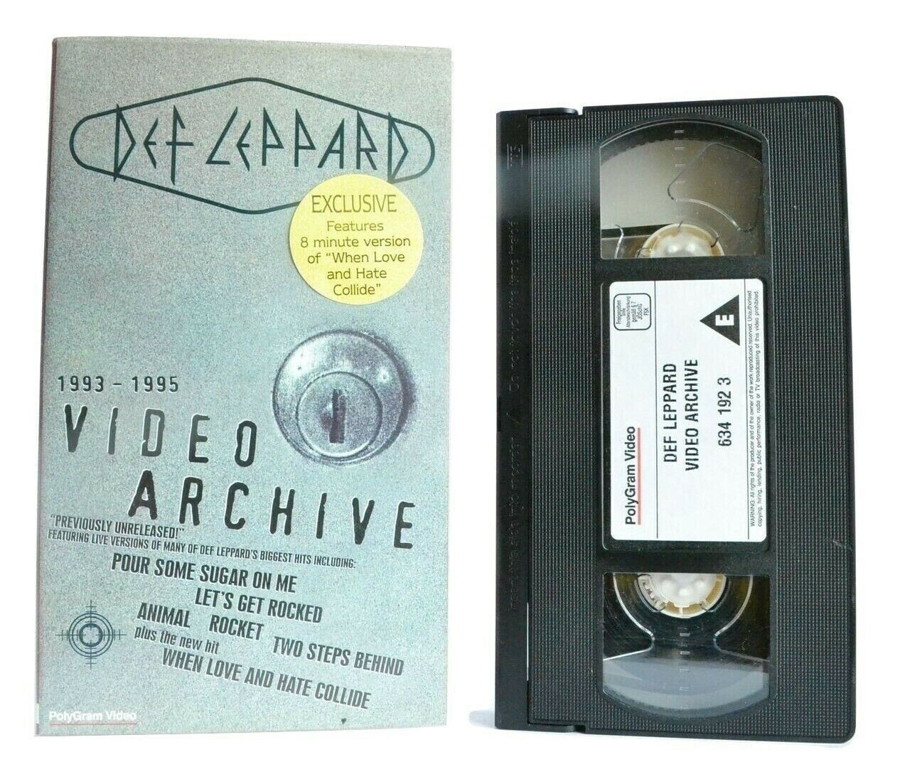 Def Leppard: Video Archive (1993-1995) - Live Performances - Music - Pal VHS-