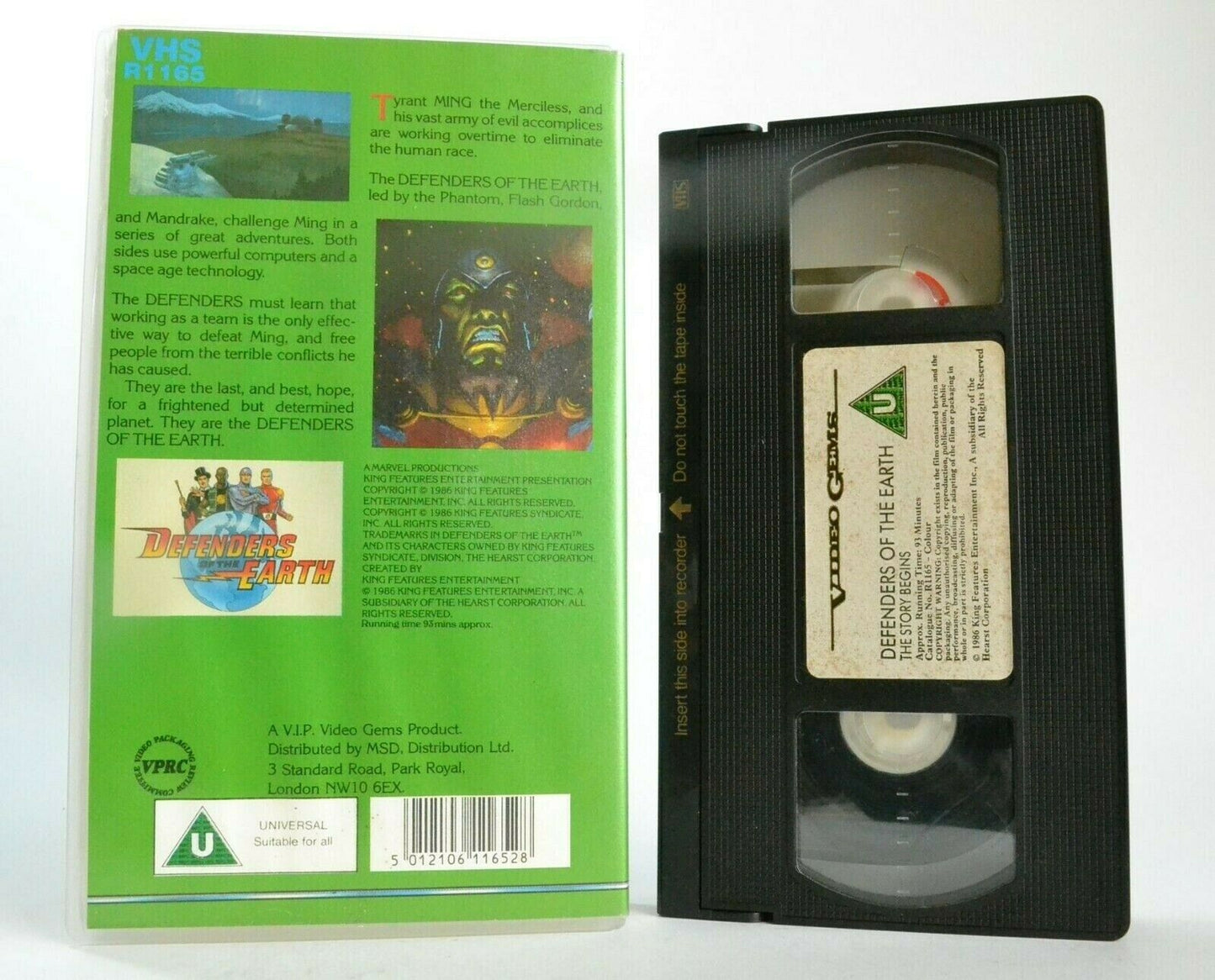 Defenders Of The Earth: The Story Begins [Video Gems] - Animated - Kids - VHS-