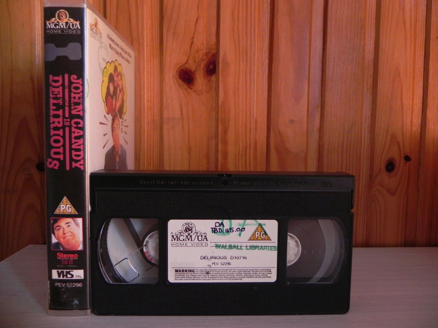 Delirious - John Candy - Big Box - Ex-Rental - 1992 - Comedy Video - 52296 - VHS-