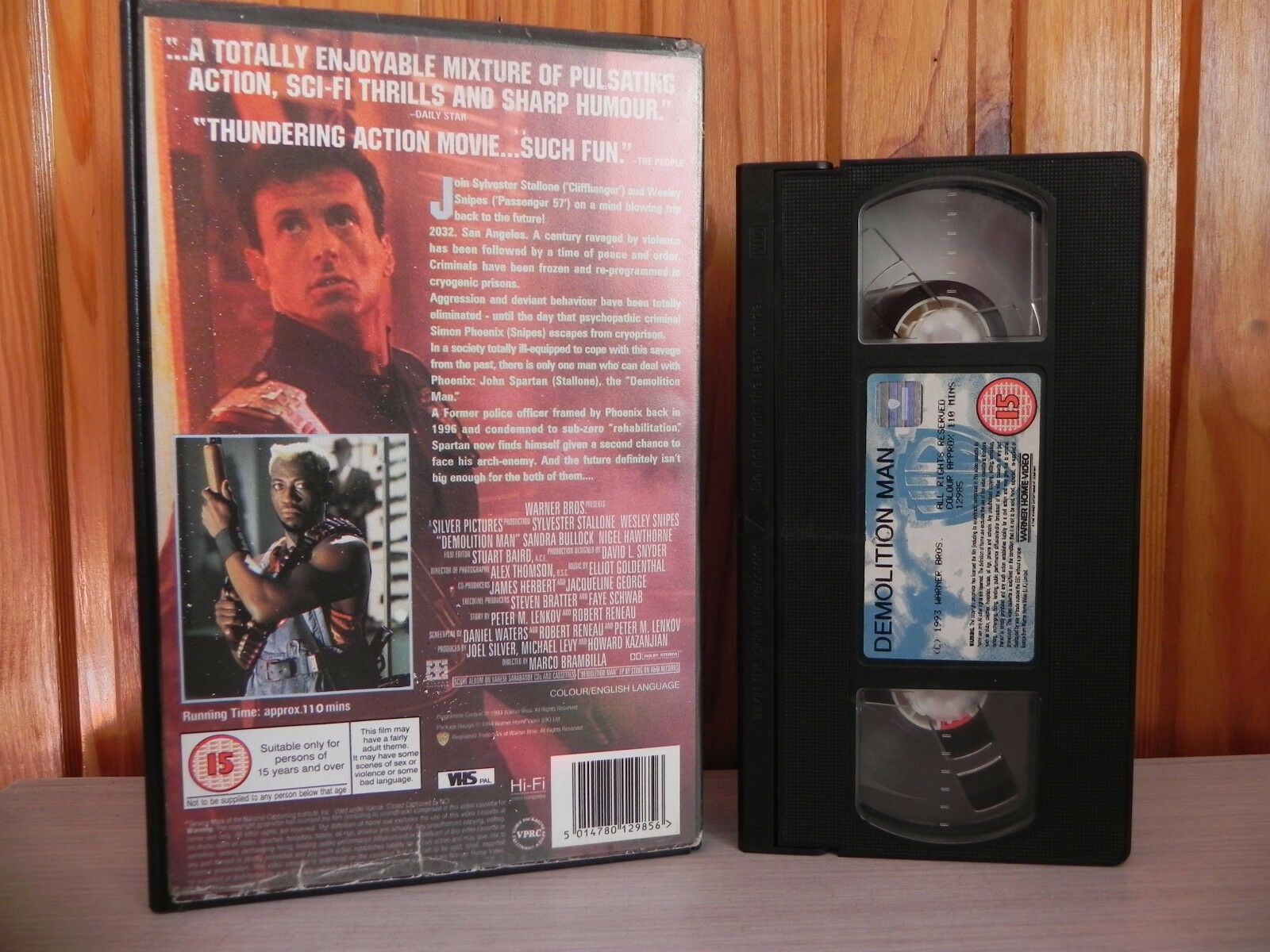 Demolition Man: Sylvester Stallone Vs Wesley Snipes - Large Box - Action - VHS-