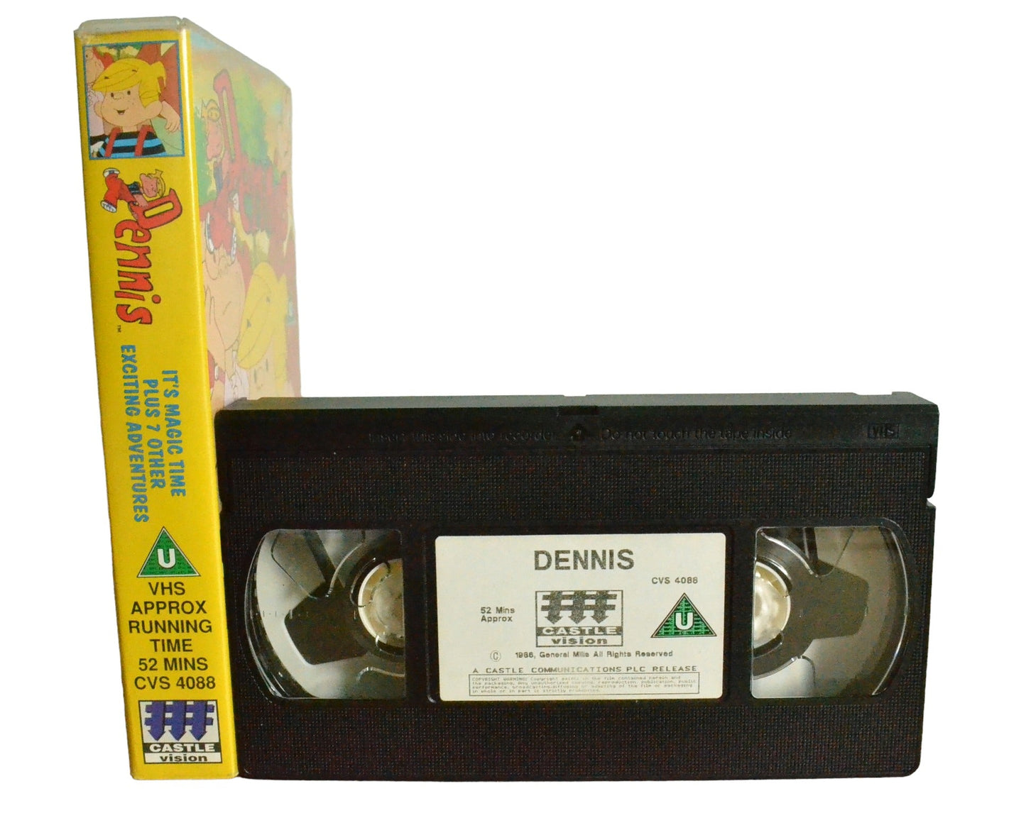 Dennis (It's Magic Time Plus 7 Other Exciting Adventures) - Castle Vision - CVS4088 - Children - Pal - VHS-