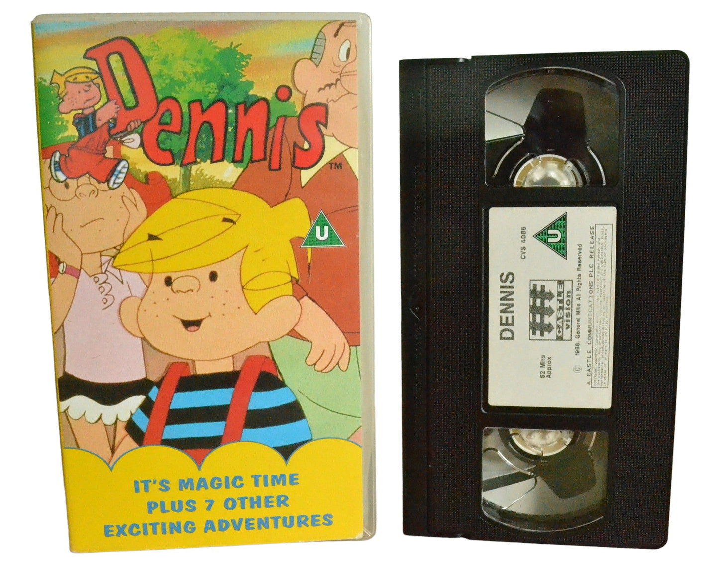 Dennis (It's Magic Time Plus 7 Other Exciting Adventures) - Castle Vision - CVS4088 - Children - Pal - VHS-