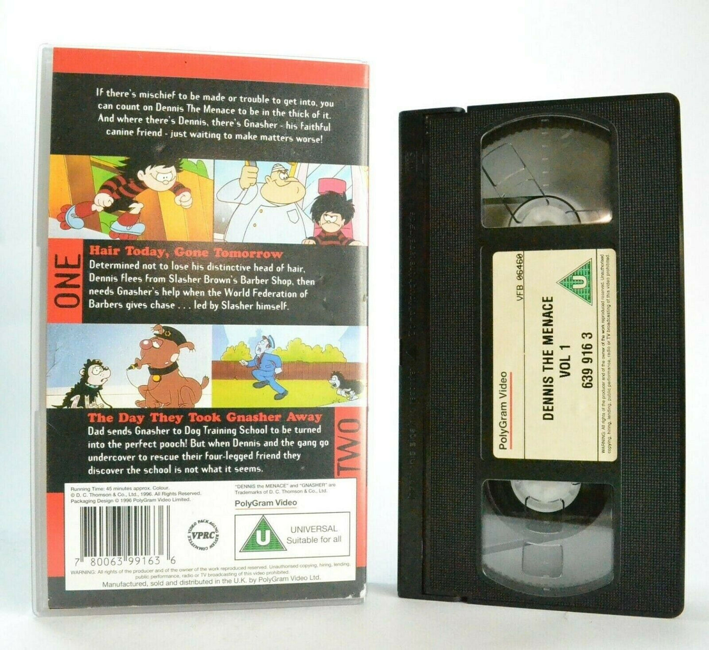 Dennis The Menace: Hair Today, Gone Tomorrow - Animated - Children's - Pal VHS-