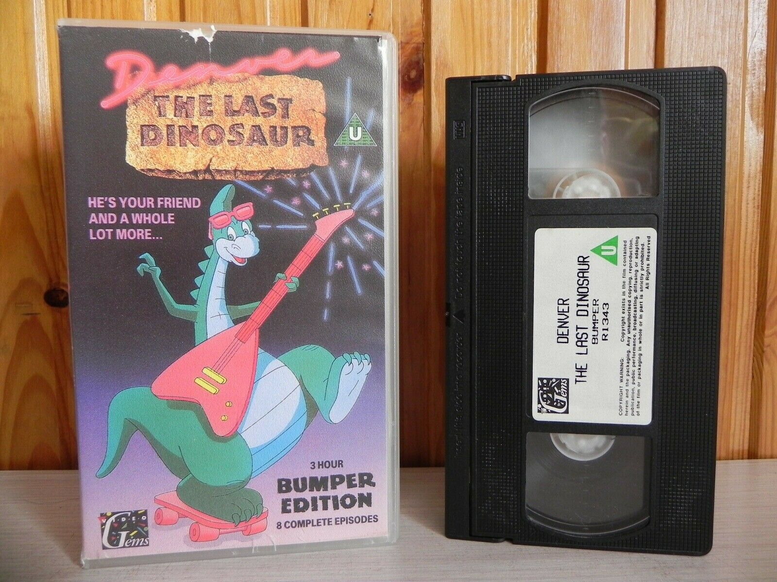 Denver The Last Dinosaur - 3 Hours - Bumper Edition - 8 Episodes - Cartoon - VHS-