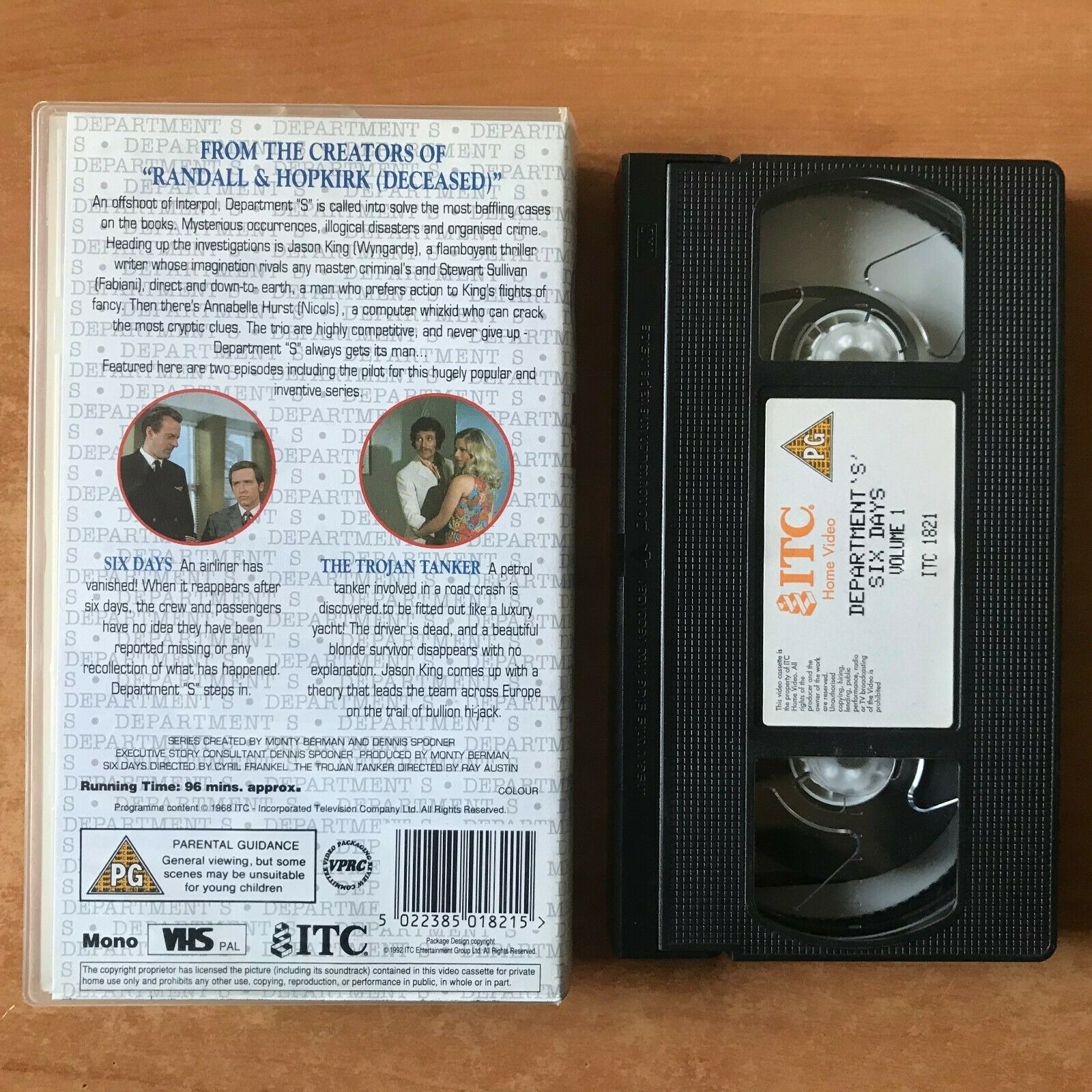 Department S: Six Days [ITC Series]: Sci-Fi/Adventure - Peter Wyngarde - Pal VHS-