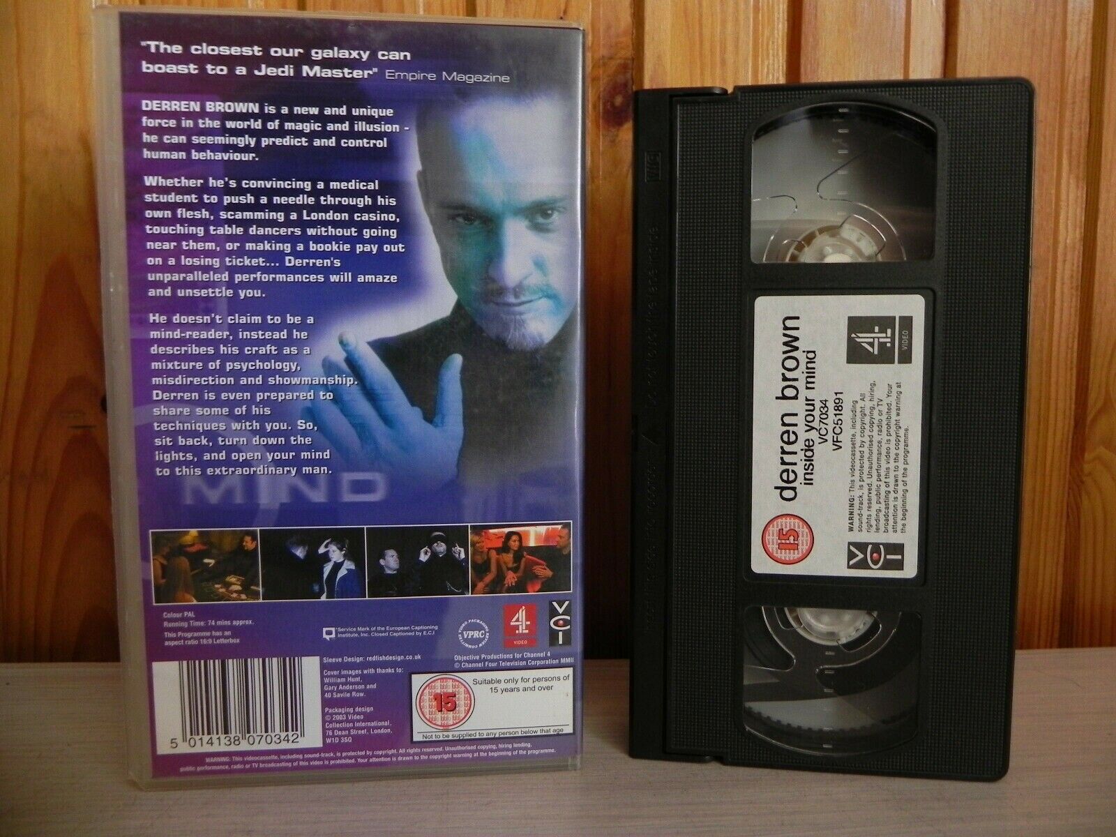 Derren Brown - Inside Your Mind - VCI - Magic/Sorcery - Mind Control - Pal VHS-