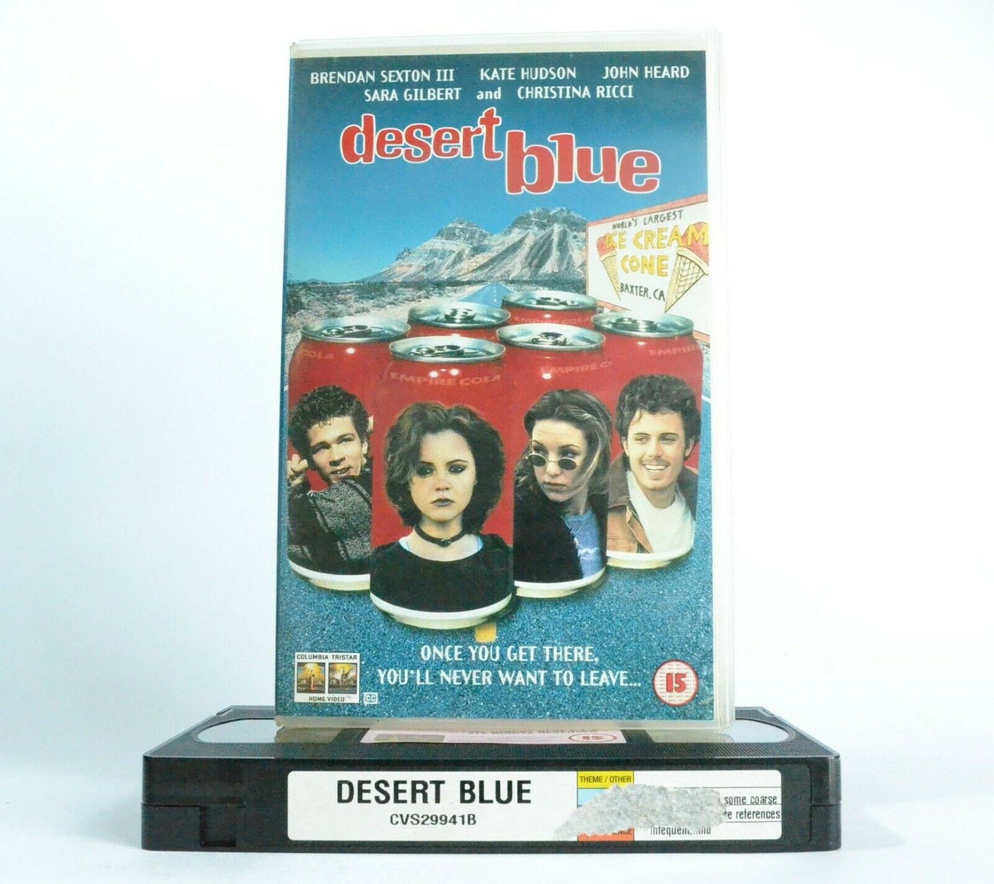 Desert Blue: Christina Ricci/Casey Affleck - Comedy Drama - Large Box - Pal VHS-