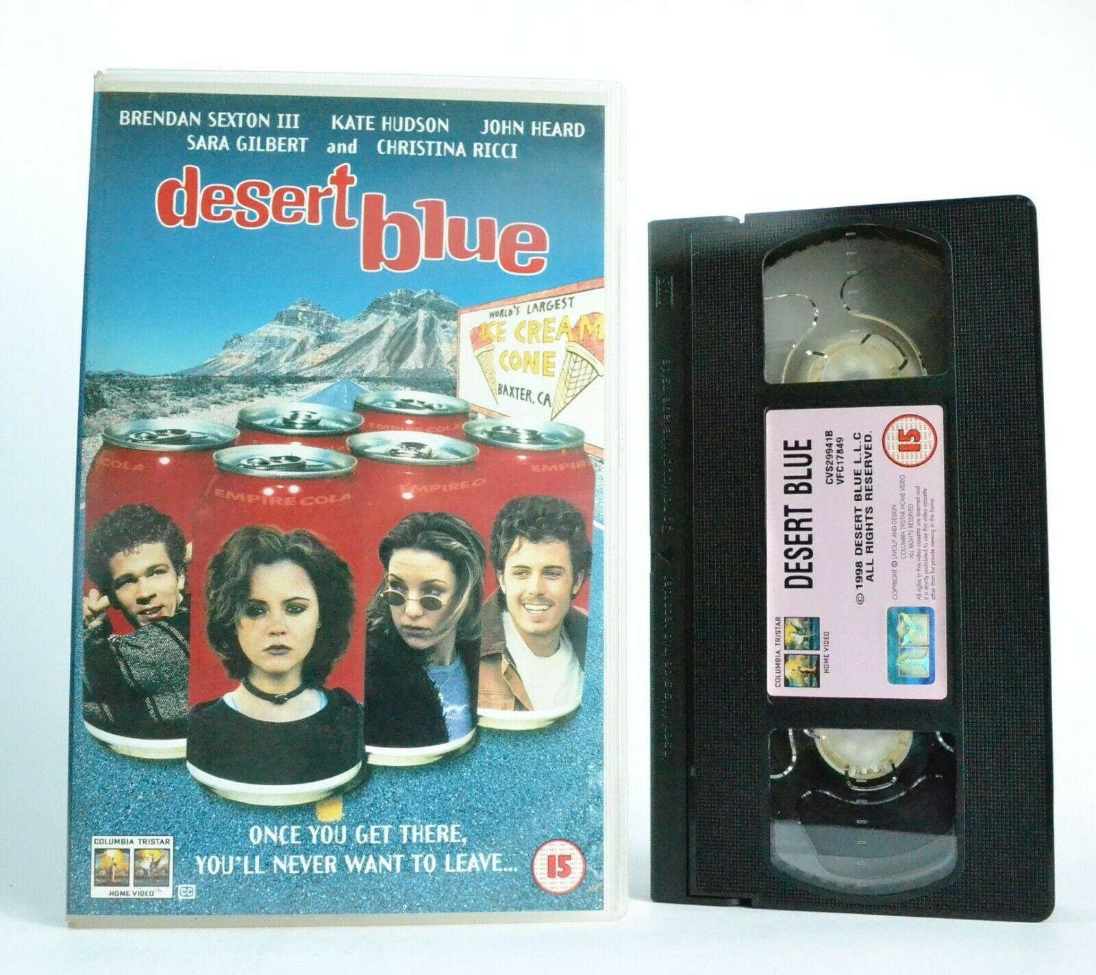 Desert Blue: Christina Ricci/Casey Affleck - Comedy Drama - Large Box - Pal VHS-