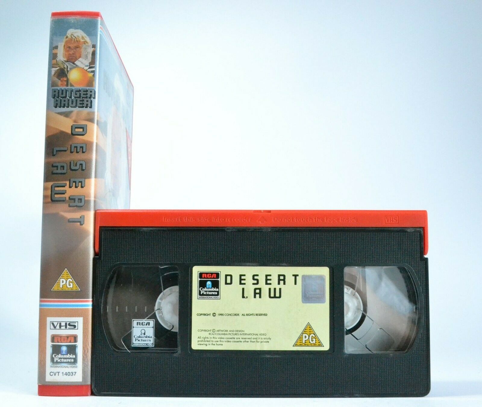 Desert Law (1992): Action/Adventure - Large Box - Rutger Hauer/Omar Sharif - VHS-