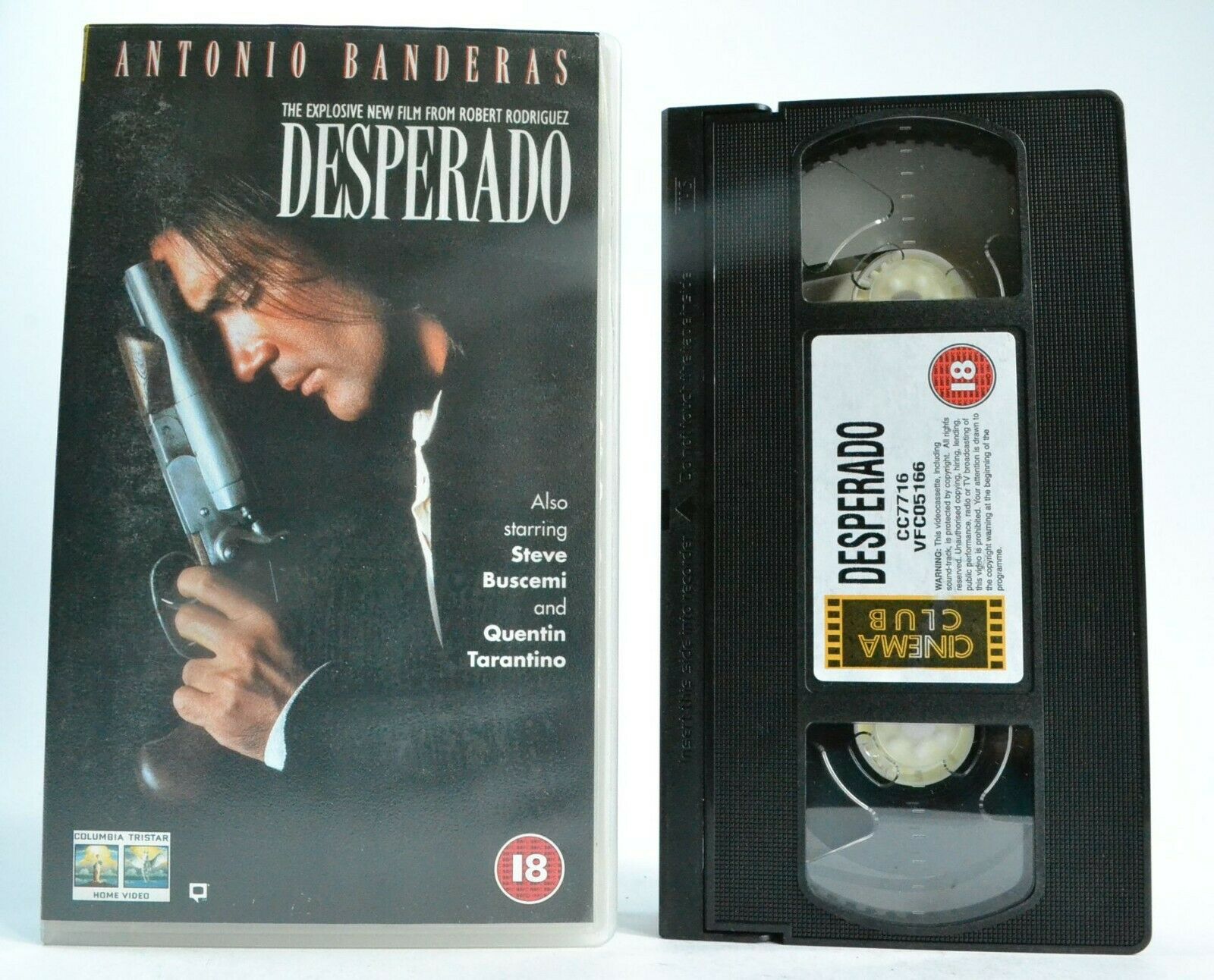 Desperado (1995) Lone Wolf Action [Tarantino Cameo] - Antonio Banderas - Pal VHS-