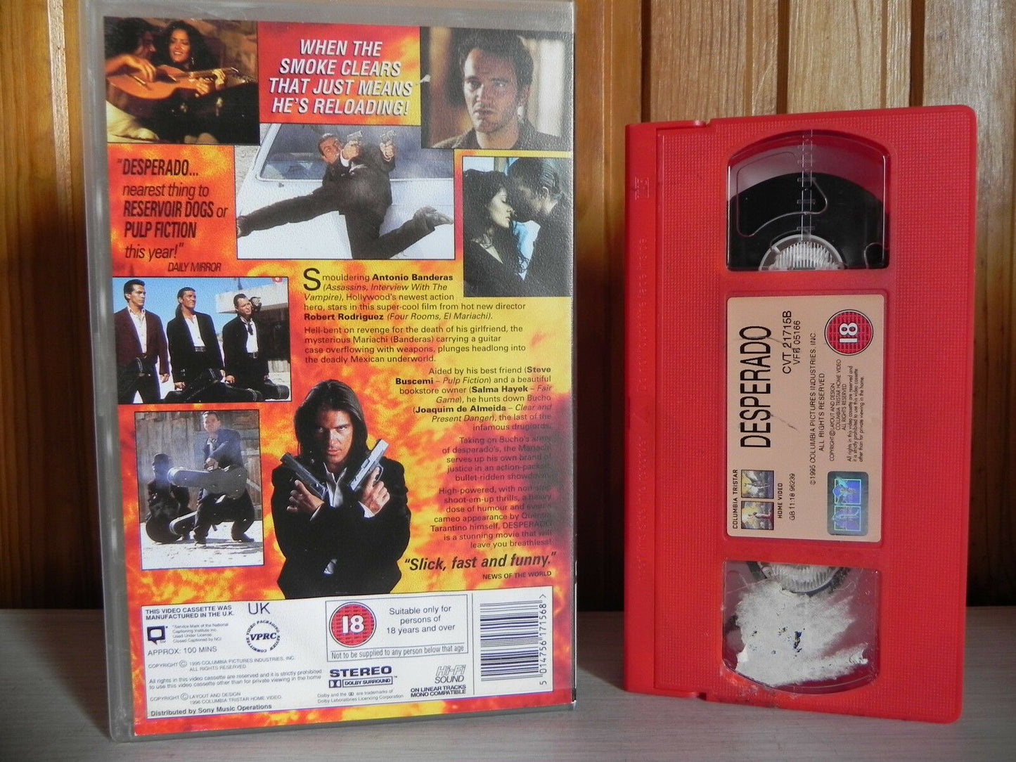 Desperado - Columbia Pictures - 2xSleeve Sample - Action - Banderas/Hayek - VHS-